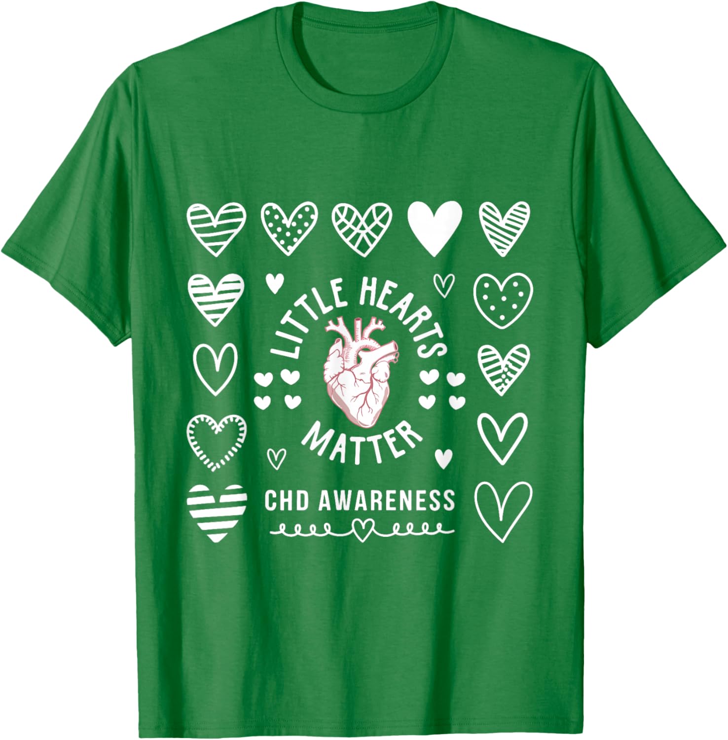 Heart Anatomy Valentine CHD Awareness T-Shirt for Heart Health Support - 19