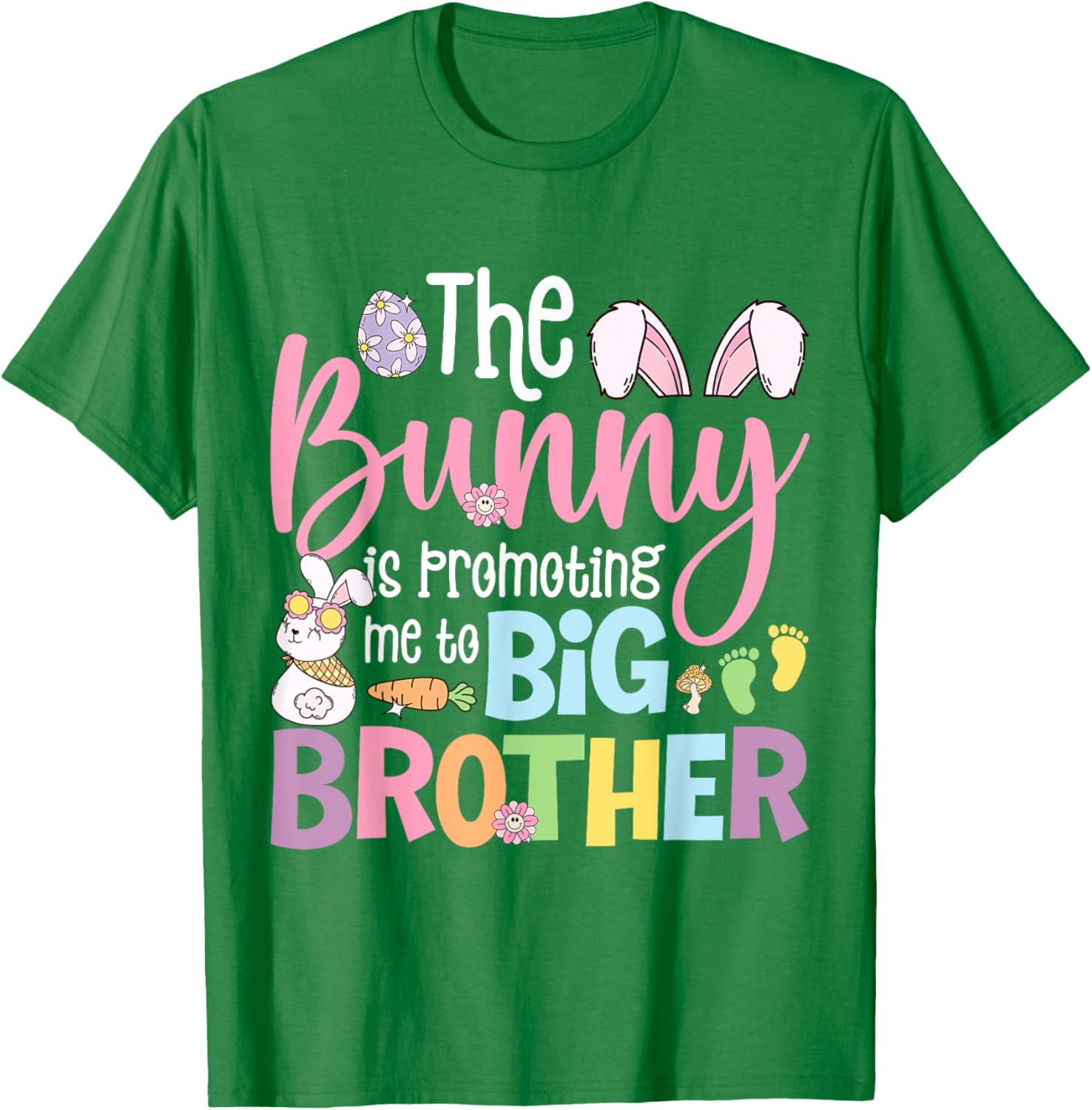 Big Brother Easter Bunny Pregnancy Announcement T-Shirt for Expecting Moms - 5