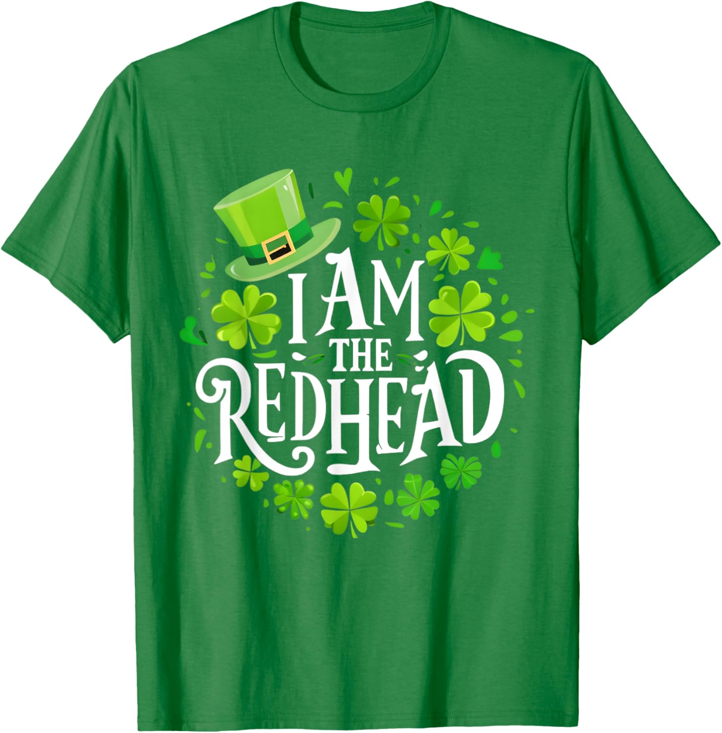 Funny St Patricks Day Redhead T-Shirt for Women - I Am The Redhead Dibs - 5