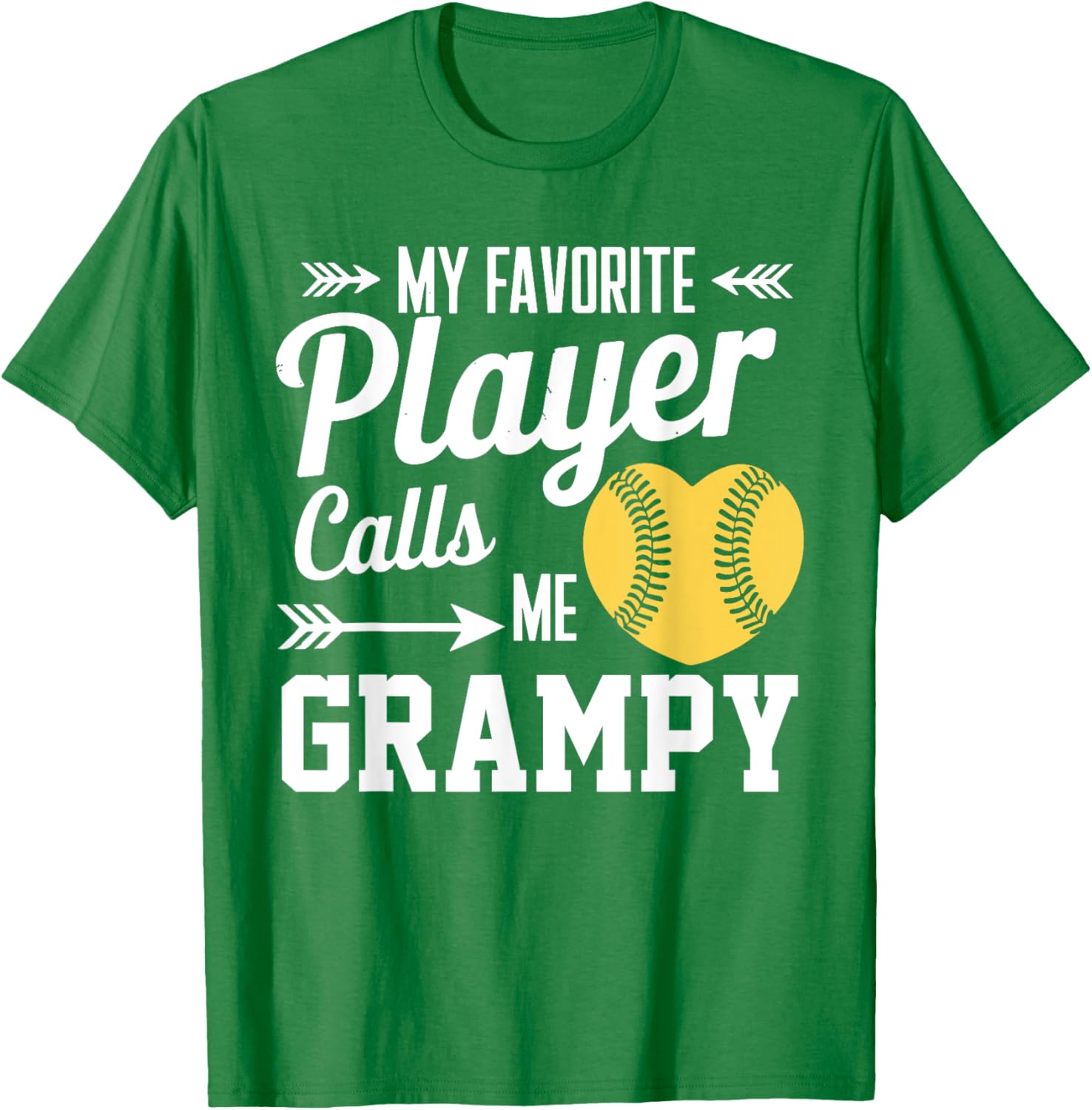 My Favorite Player Calls Me Grampy Softball T-Shirt for Proud Grandparents - 2