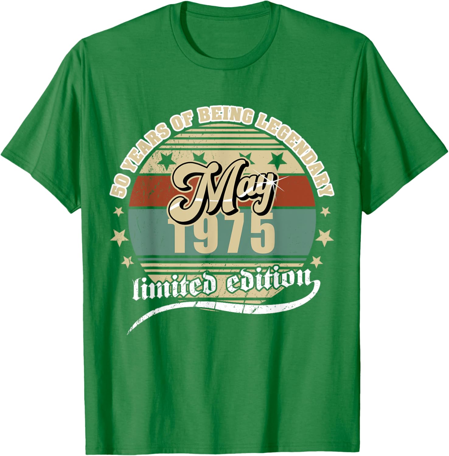 Vintage 50th Birthday May 1975 T-Shirt for Legendary Celebration - 1