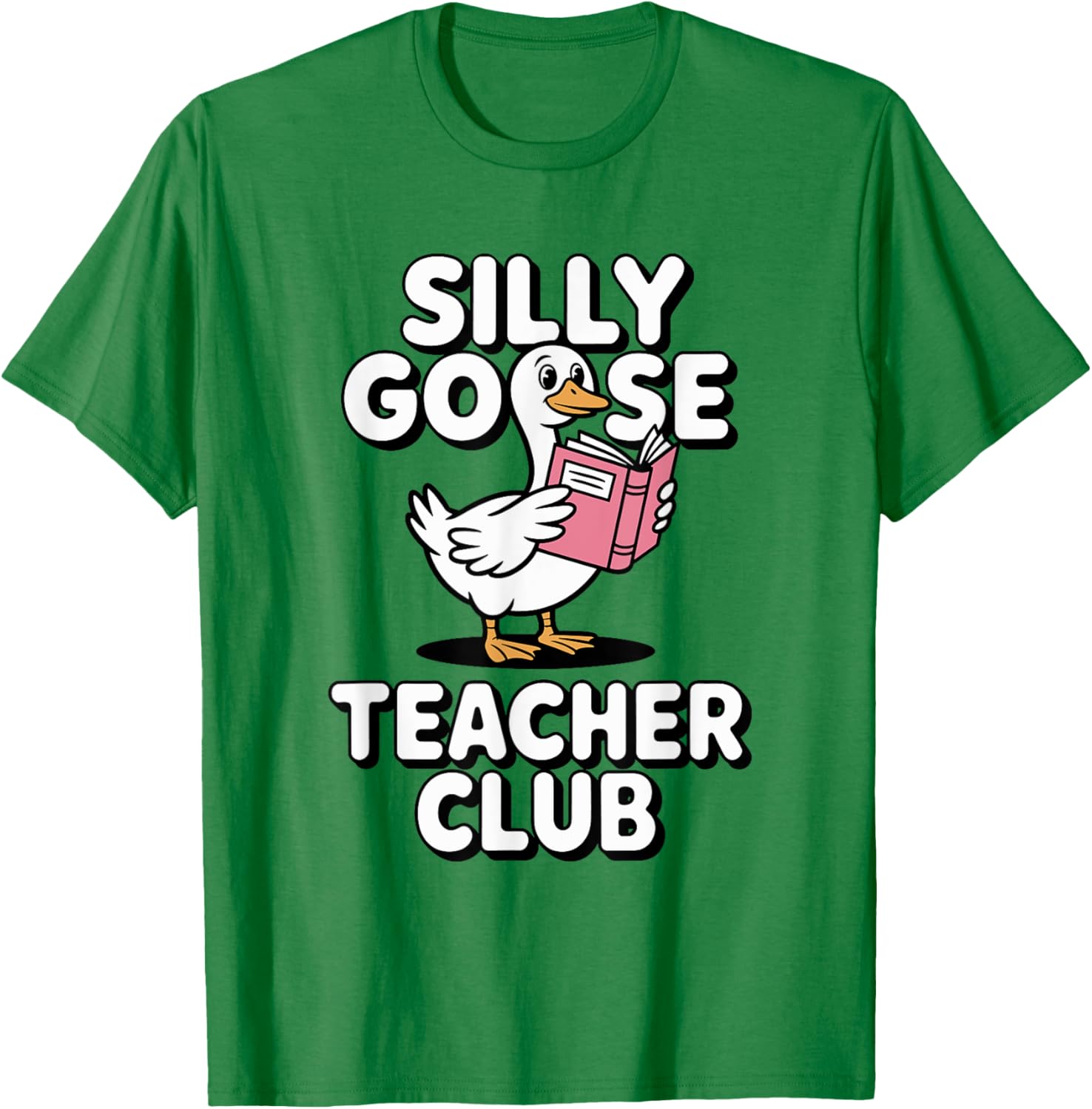 Silly Goose Teacher Club Fun Back to School Humor T-Shirt for Educators - 1