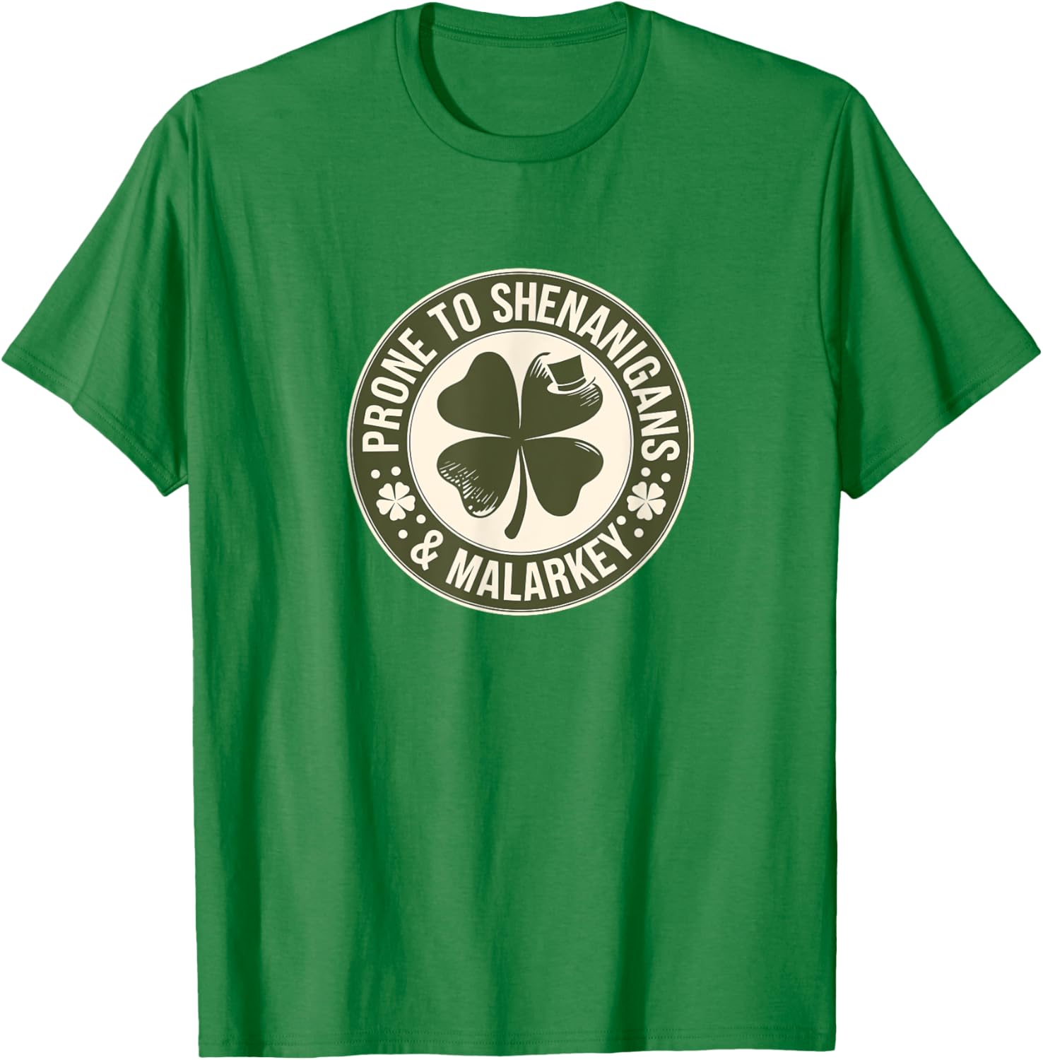 Prone to Shenanigans St Patrick's Day Clover T-Shirt for Fun Celebrations - 18