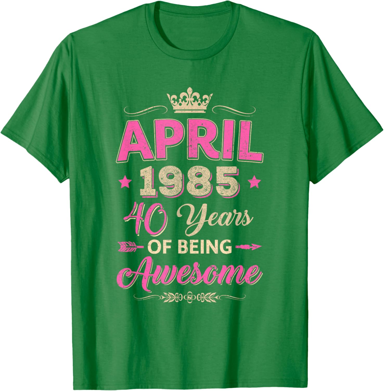 April 1985 40th Birthday T-Shirt Retro Awesome Apparel for Celebrations - 5