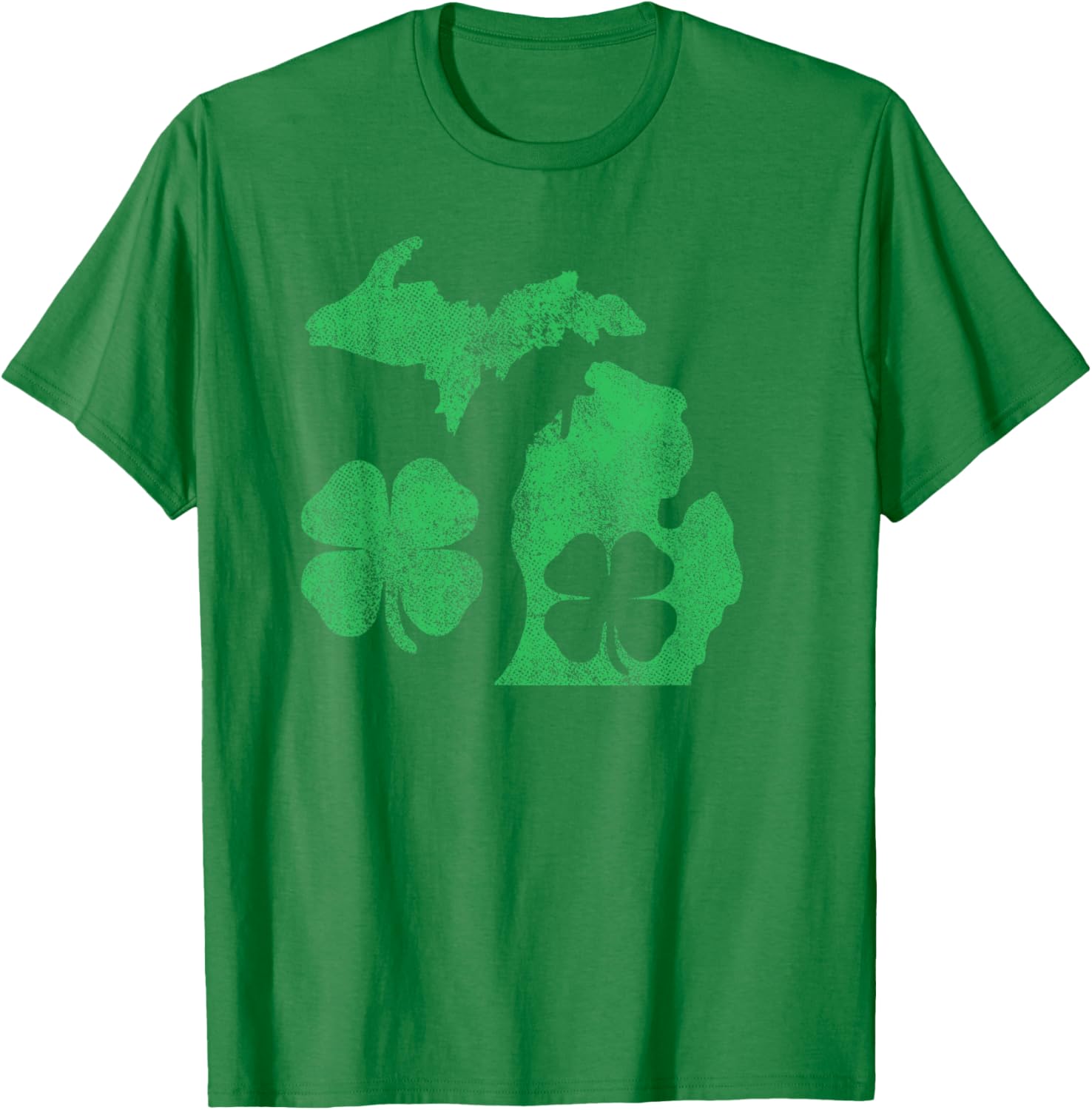 Michigan Shamrock St Patricks Day T-Shirt for Celebrating Irish Pride - 16