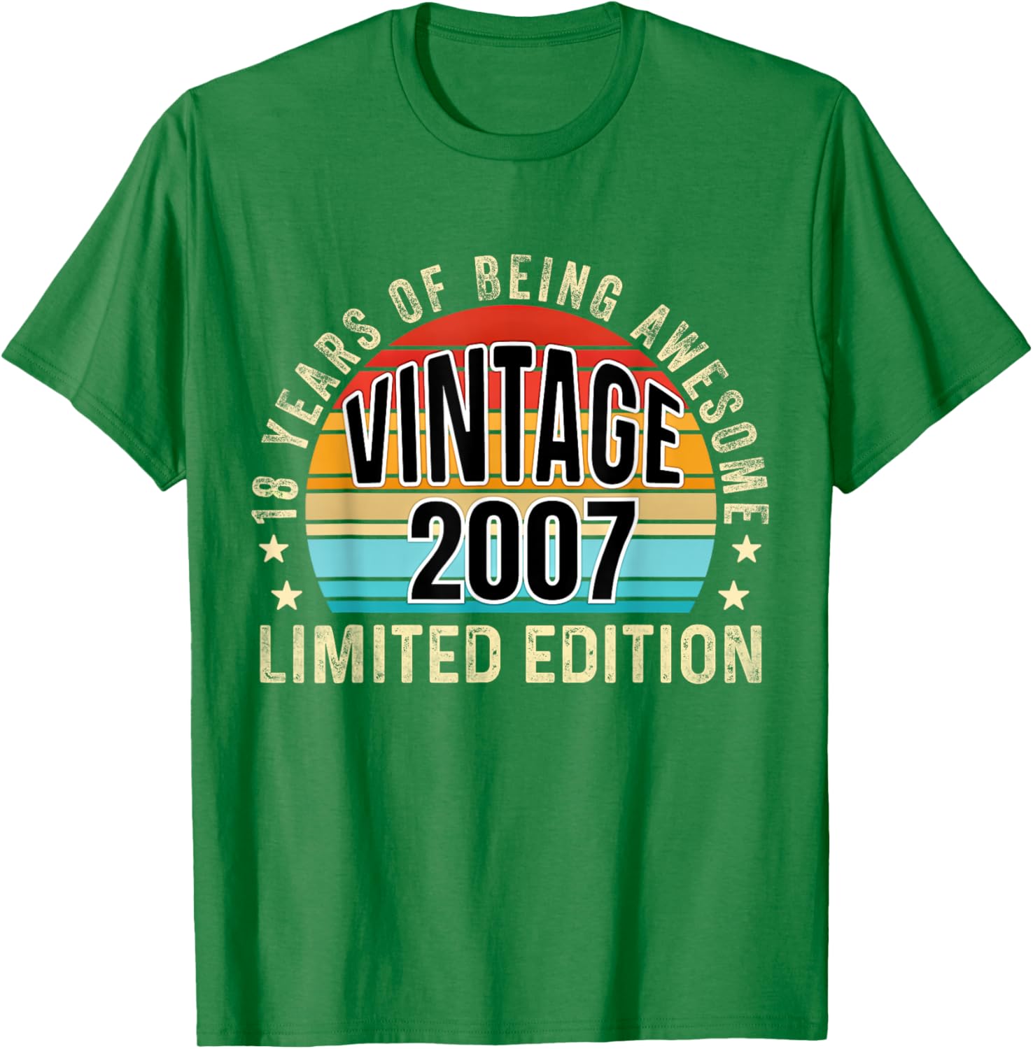 Vintage 2007 Limited Edition 18th Birthday T-Shirt for Celebrations - 16