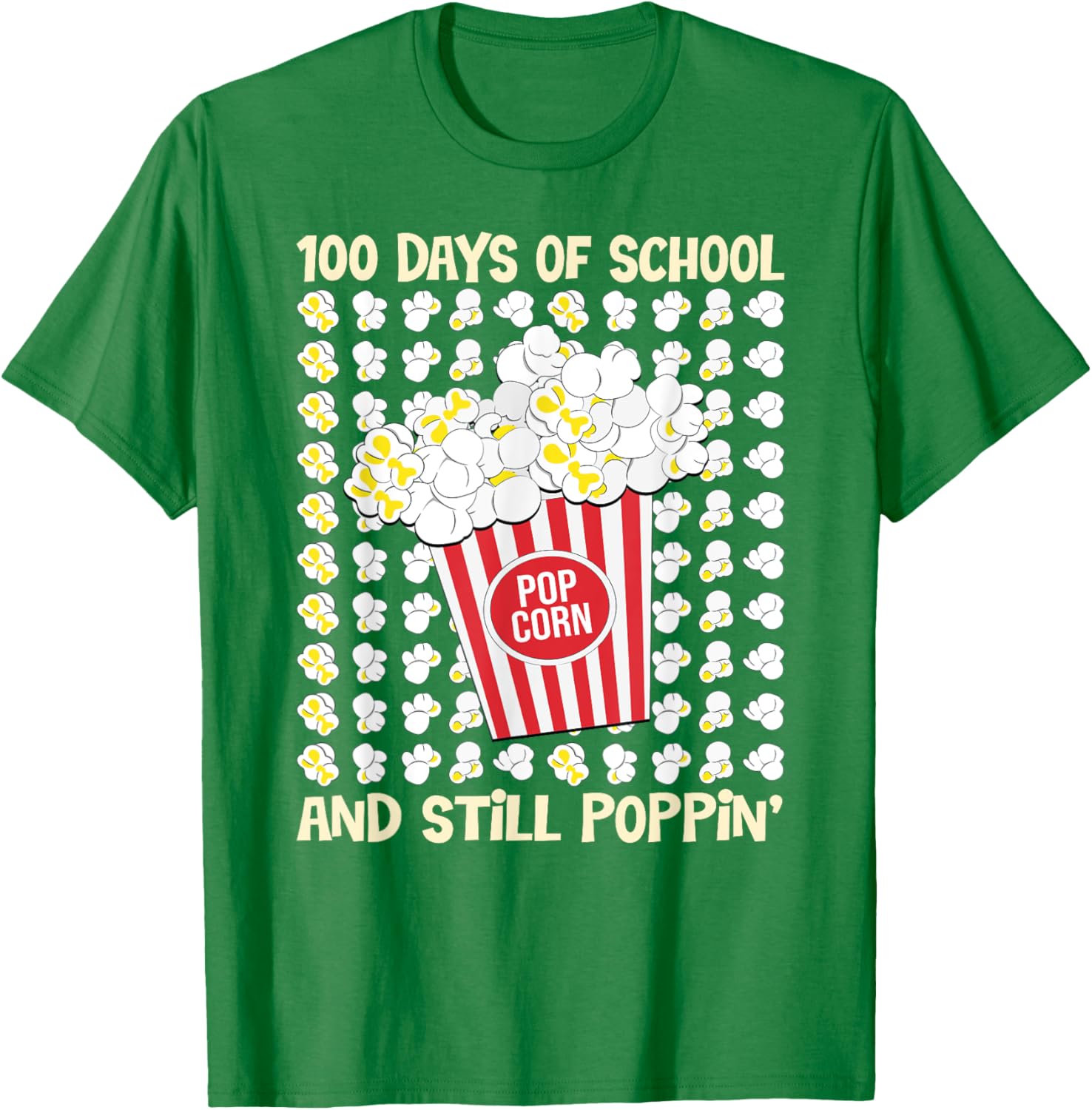 100 Days of School Loving Popcorn T-Shirt for Kids and Adults - 19