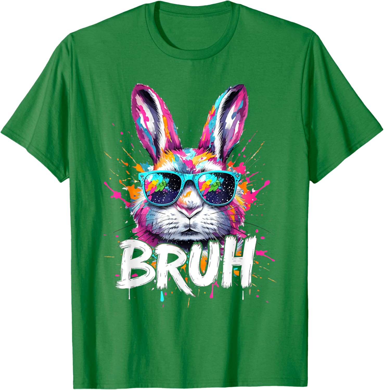 Funny Colorful Easter Bunny Eggs T-Shirt for Boys and Kids - 2