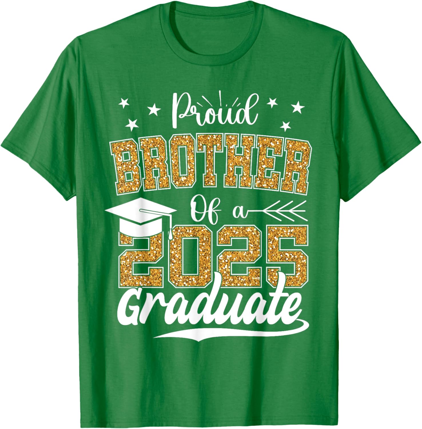 Proud Brother Class of 2025 Graduation T-Shirt for Celebrating Seniors - 5
