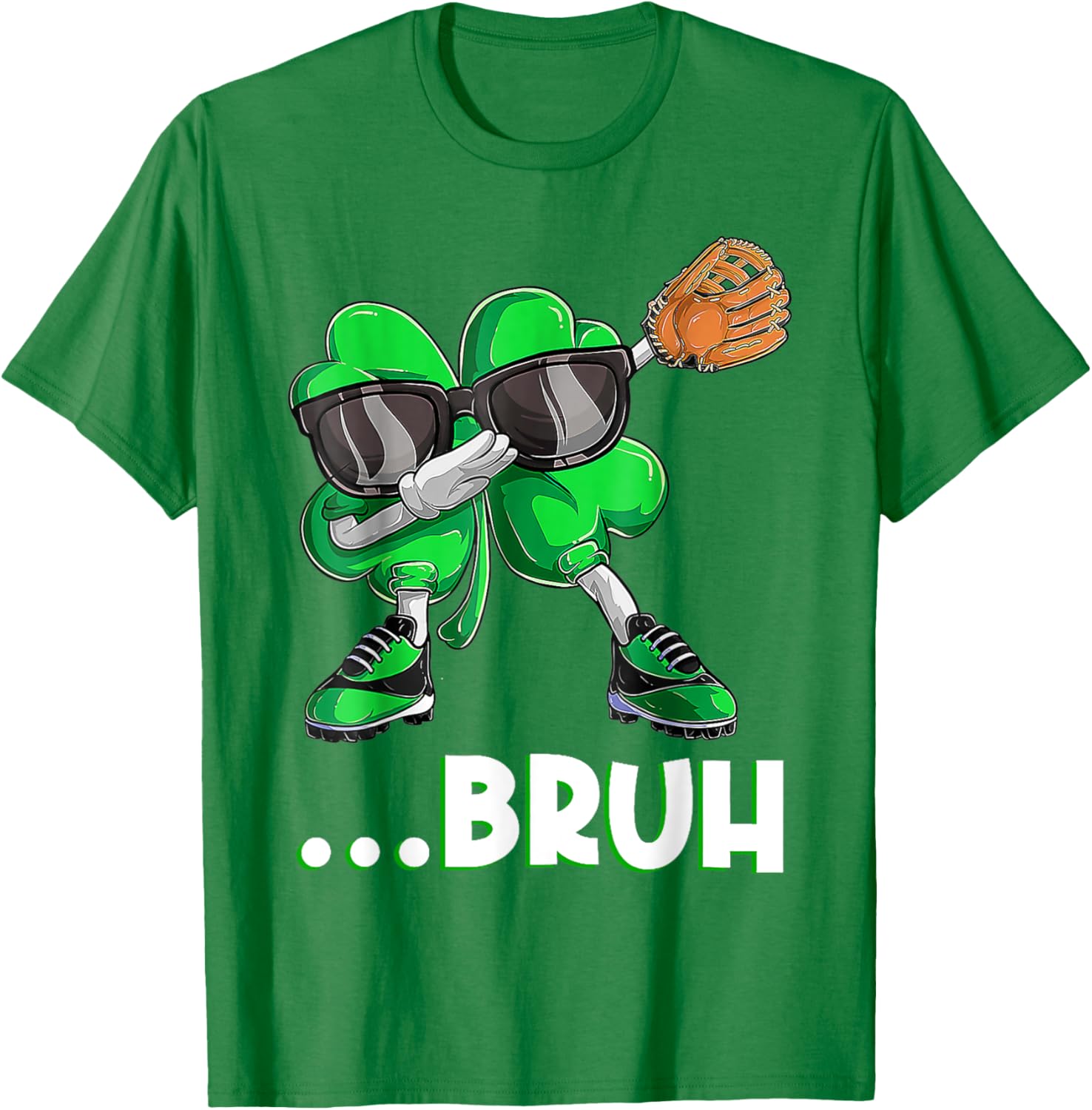 Bruh Dabbing Shamrock T-Shirt for St Patrick's Day - Fun Men's Apparel - 4
