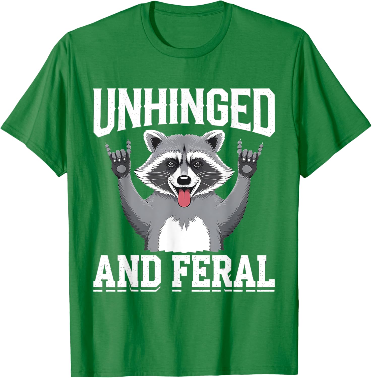 Feral Raccoon Retro Chaos Vibes T-Shirt for Fun and Stylish Outfits - 7