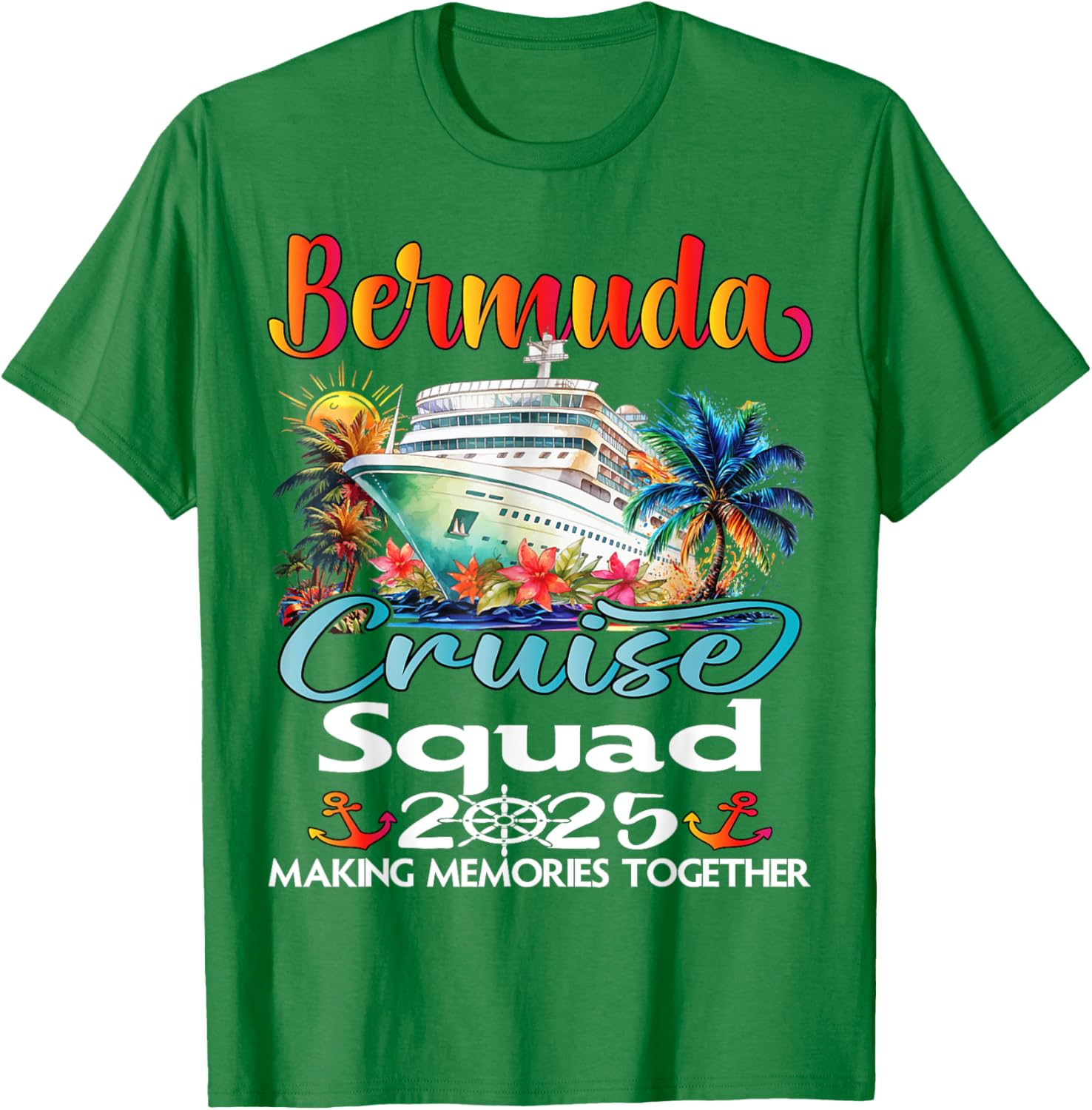 Bermuda Cruise Squad 2025 Family T-Shirt for Fun Adventures at Sea - 10
