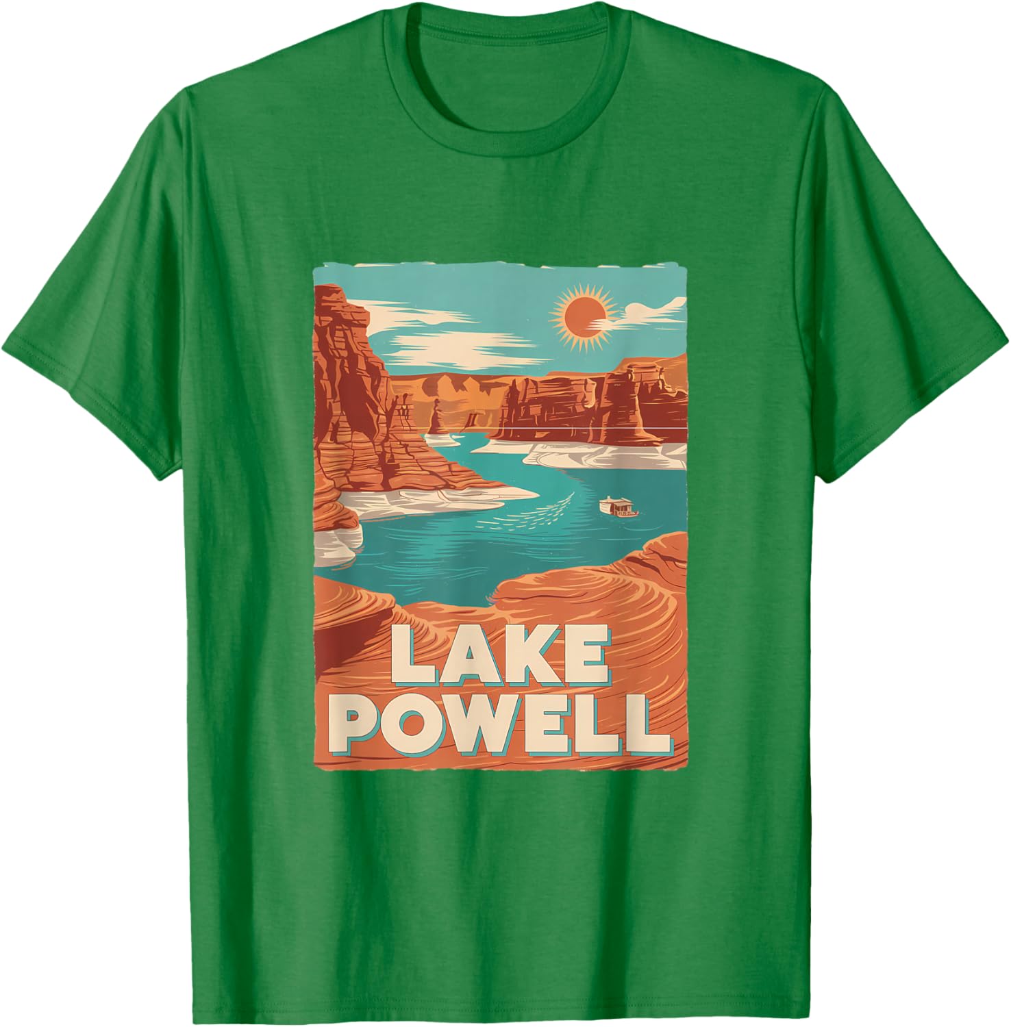 Lake Powell Vintage Canyon Sun Adventure T-Shirt for Outdoor Lovers - 18