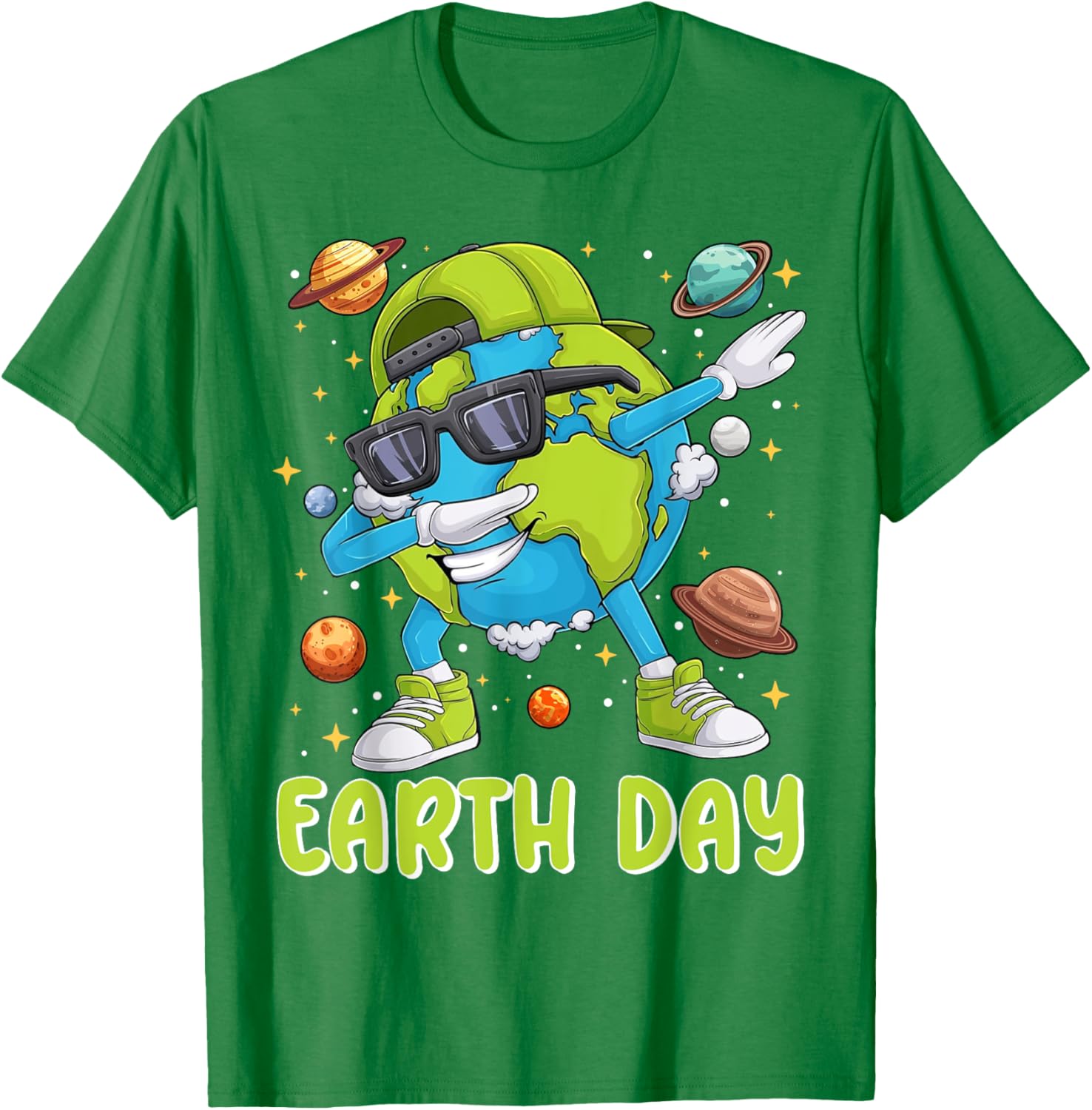 Cute Dabbing Earth Day 2025 T-Shirt for Kids and Toddlers - 2
