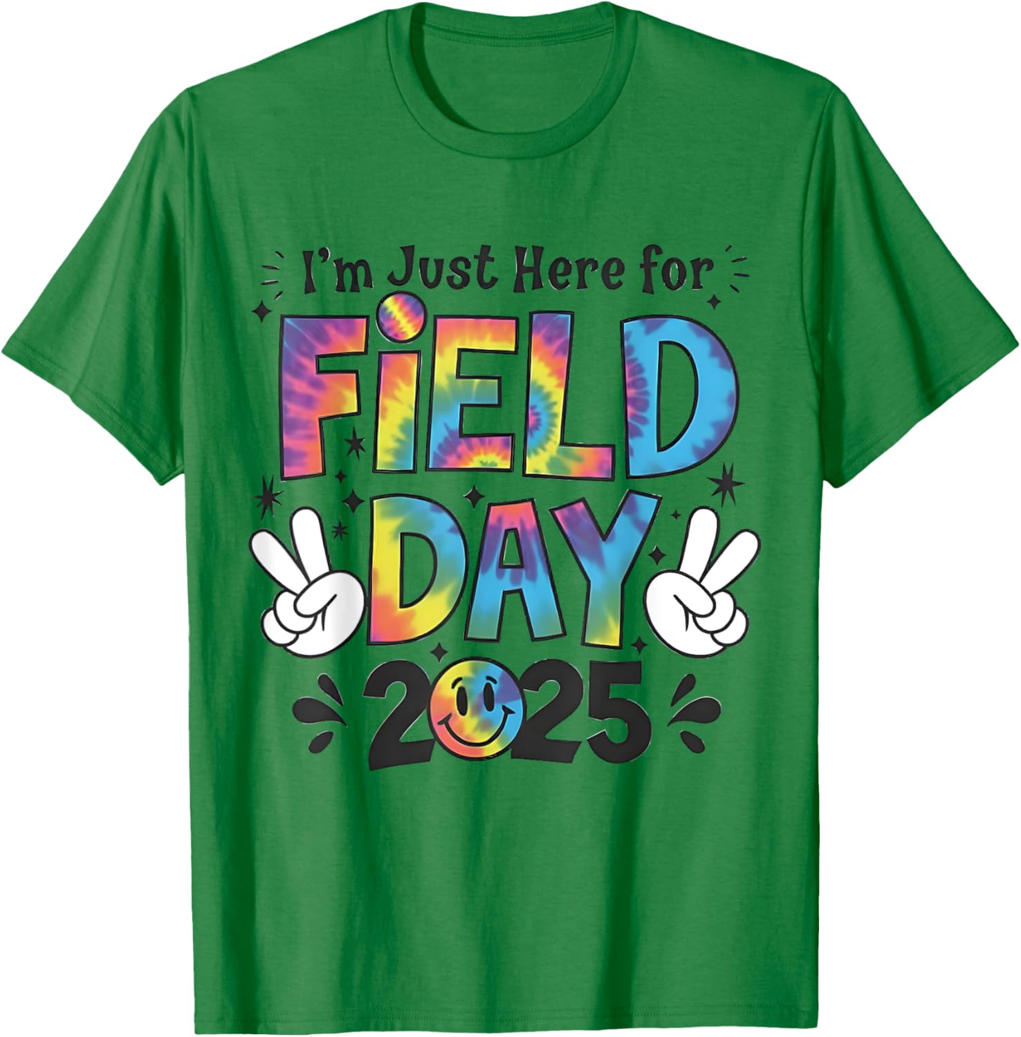 Tie Dye Field Day 2025 Peace Sign T-Shirt for Kids and Teachers - 8