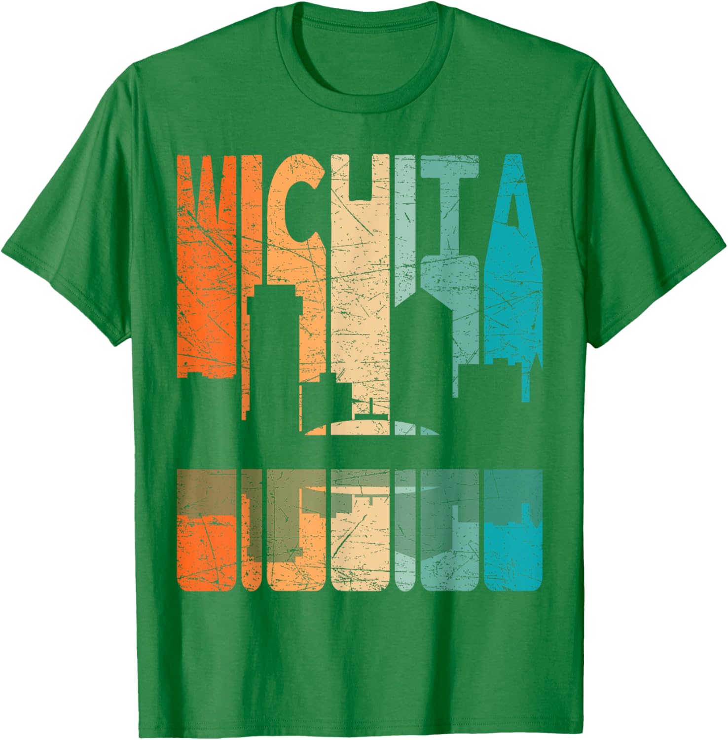 Wichita Vintage Retro T-Shirt Kansas Style for Comfortable Casual Wear - 6