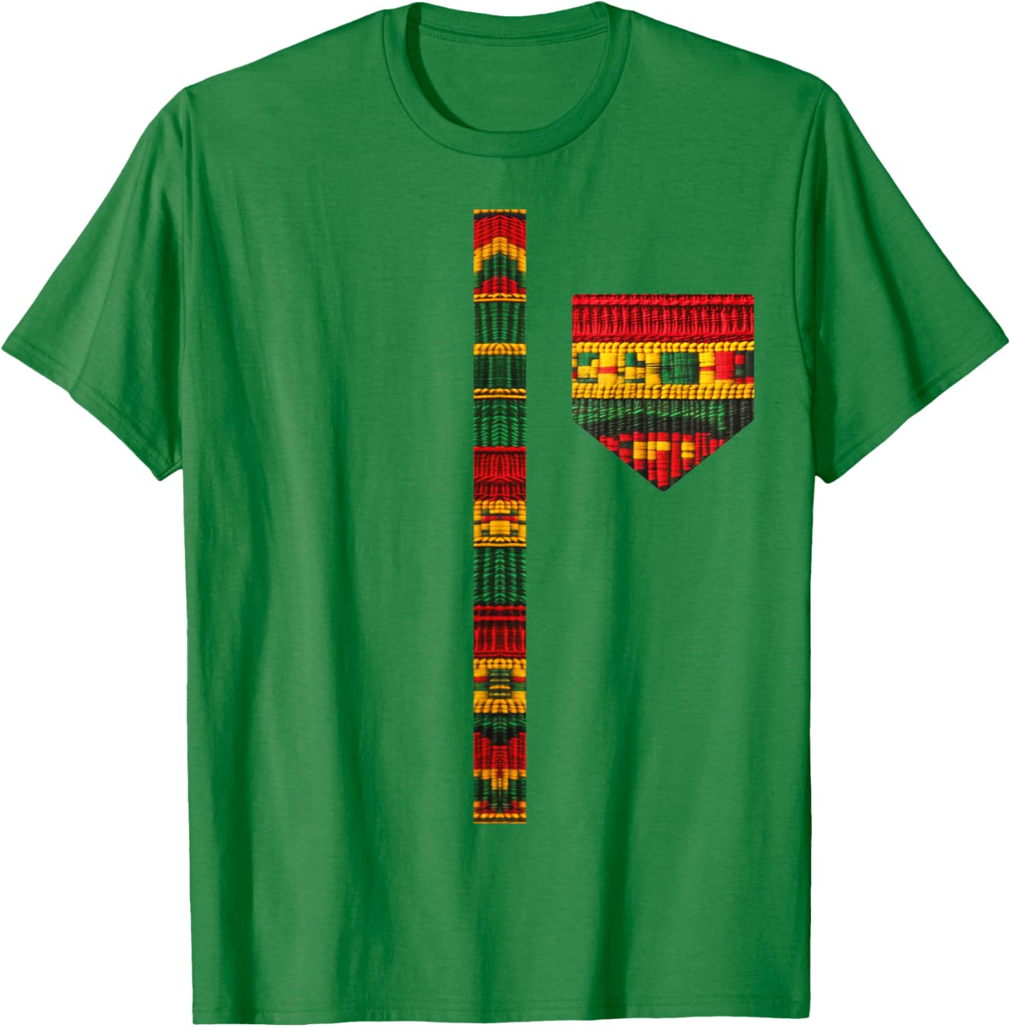 Stylish African Print Dashiki Kente Art T-Shirt for Men and Boys - 4