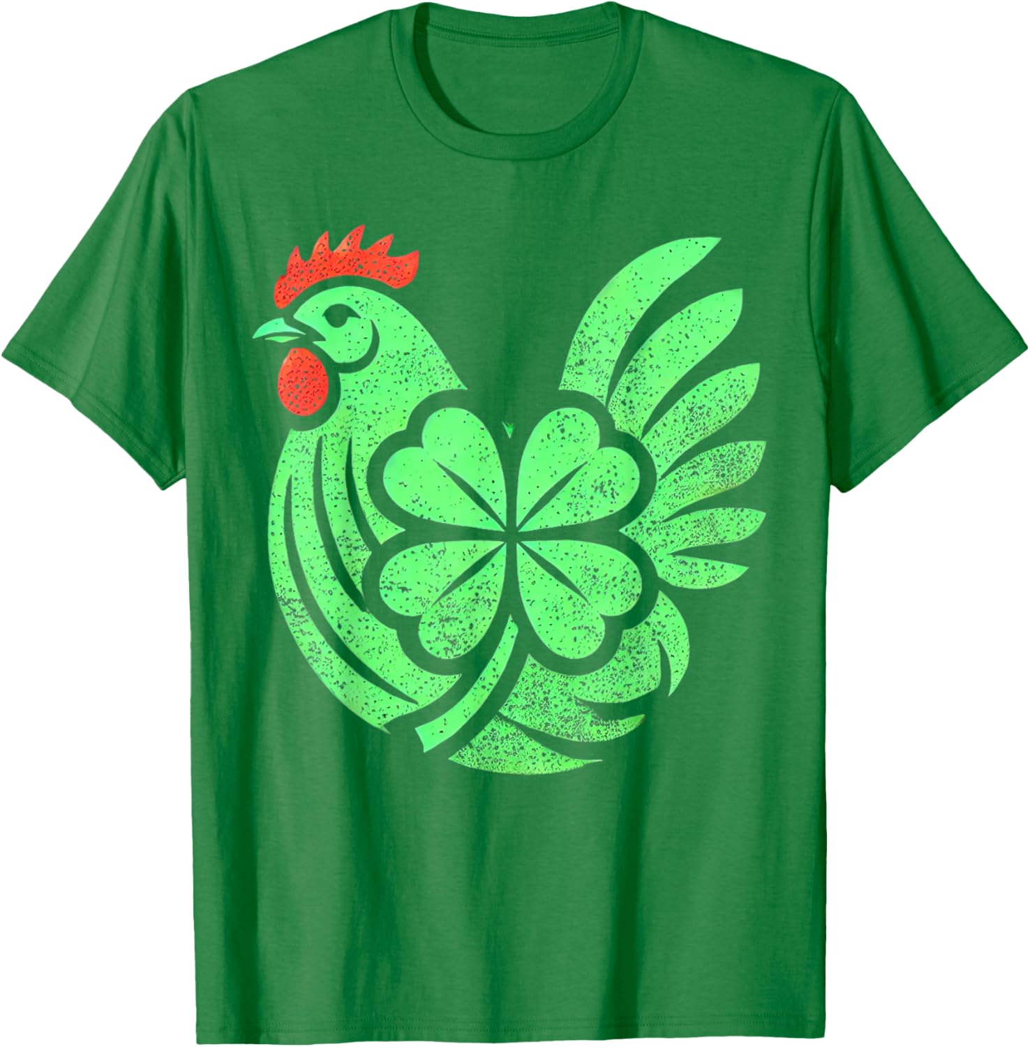 Cute Chicken Hen Shamrock St. Patrick's Day T-Shirt for Festive Fun - 12