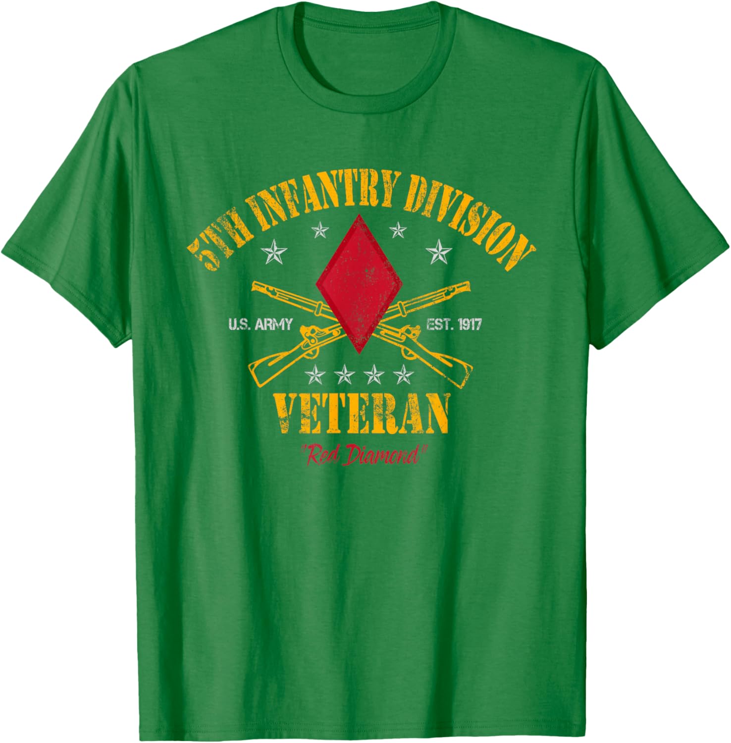 5th Infantry Division Veteran T-Shirt for Veterans Day - Military Apparel - 1