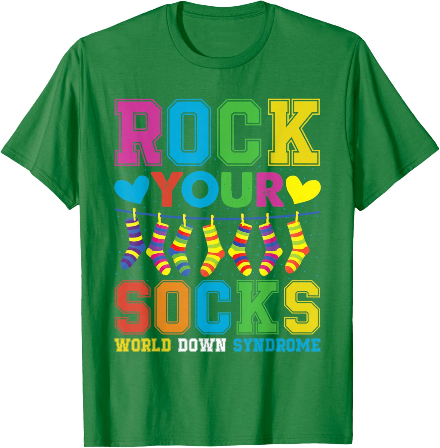 Rock Your Socks Down Syndrome Awareness T-Shirt for Kids 2025 - 7