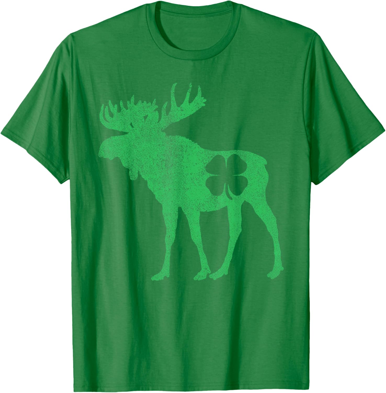 Funny Moose Shamrock St Patricks Day T-Shirt for Irish Celebration - 7