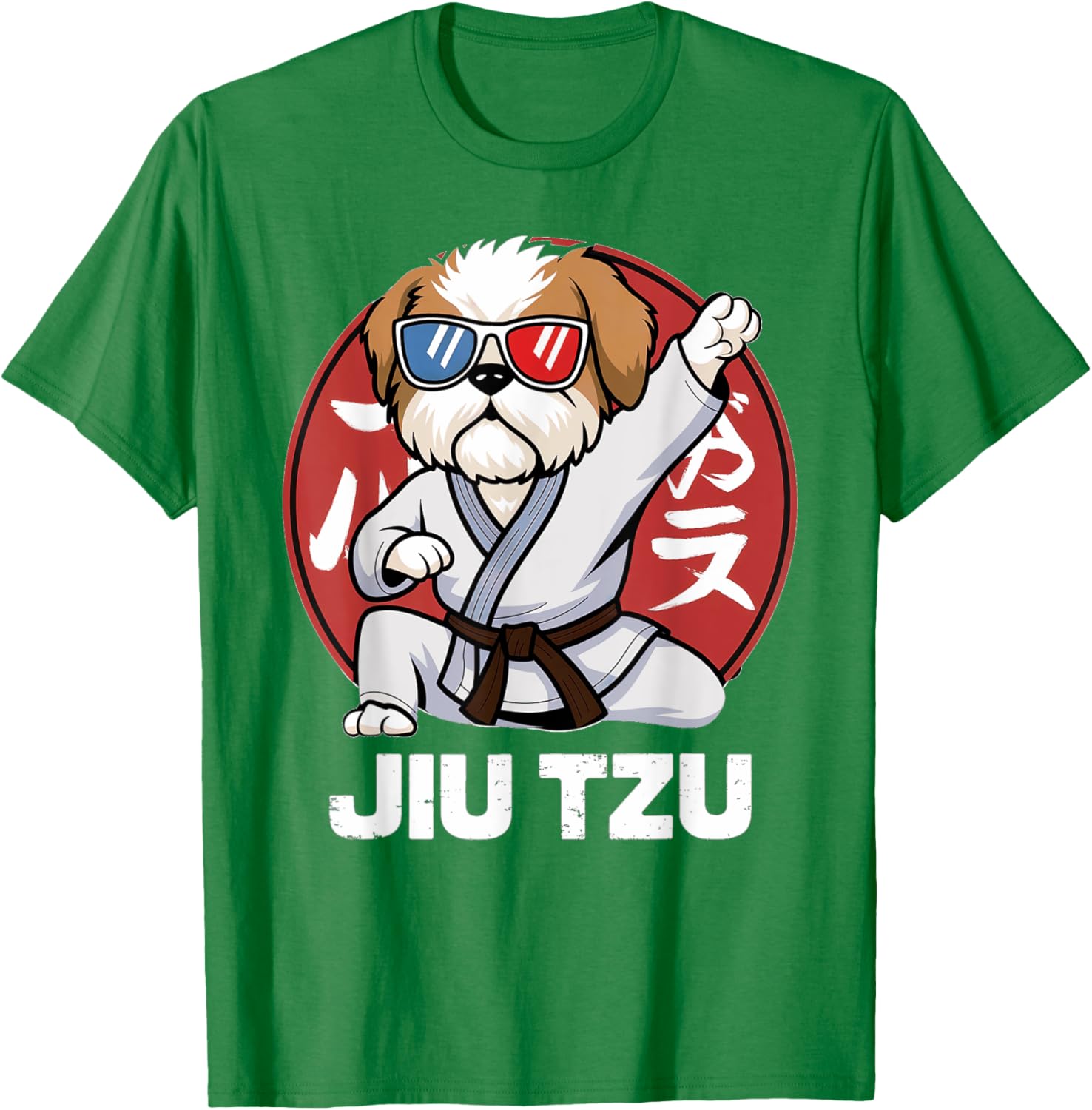 Cute Shih Tzu Jitsu T-Shirt - Funny Kawaii Anime Jiu Jitsu Love Tee - 5