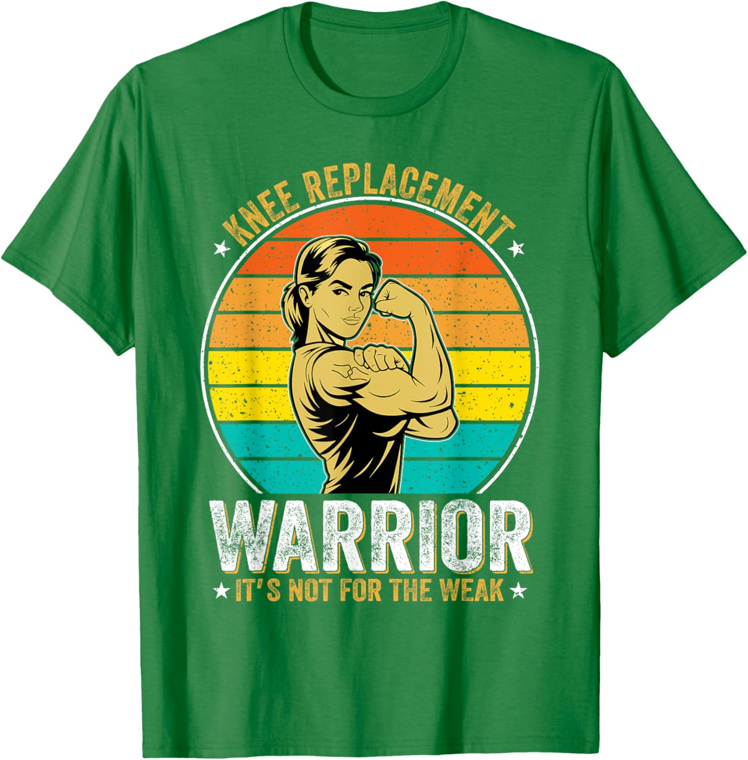 Knee Replacement Warrior Strong Women T-Shirt Empowering Apparel - 9