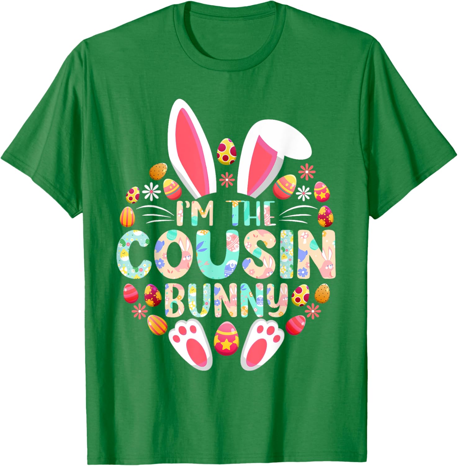 Funny Easter Bunny Family Matching T-Shirt for Cousins and Kids - 5