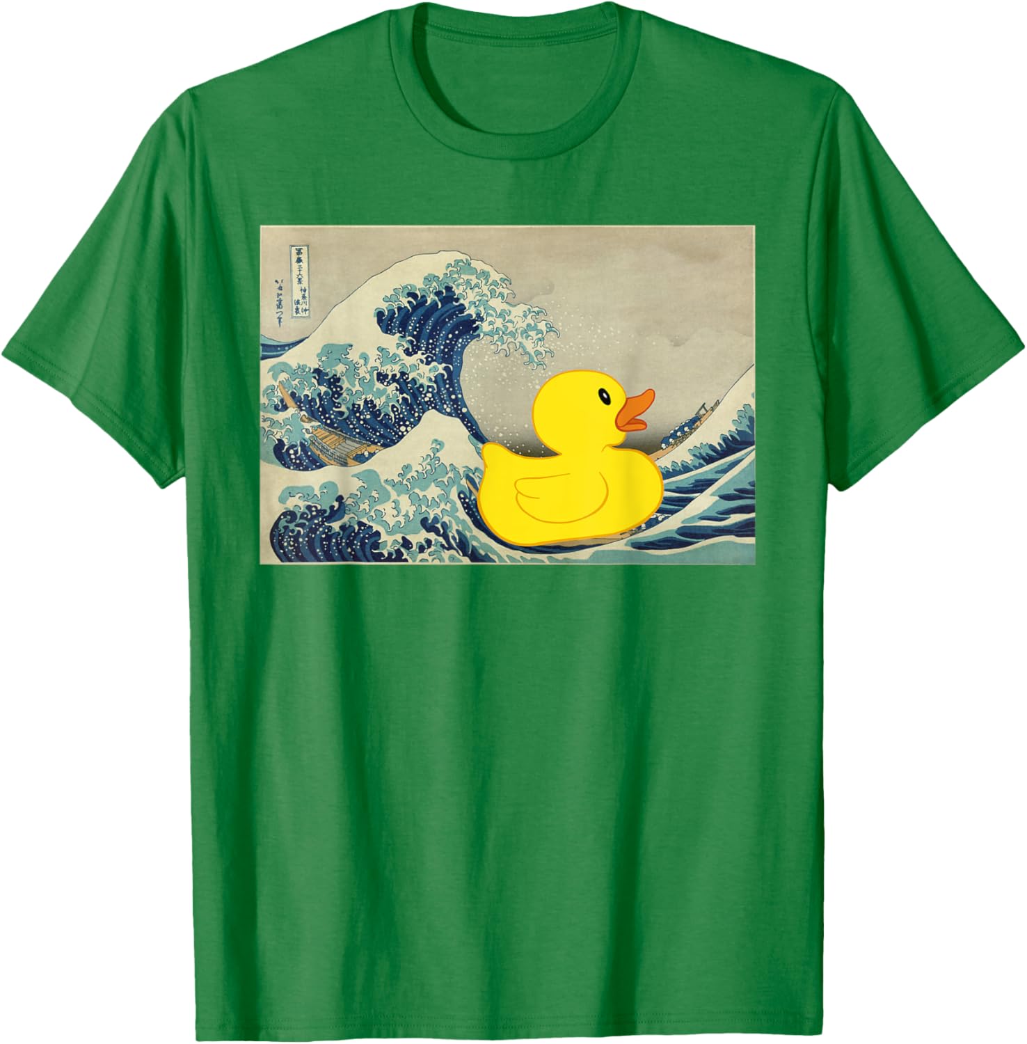 Rubber Duck on Great Wave T-Shirt – Fun and Unique Beachwear Style - 9