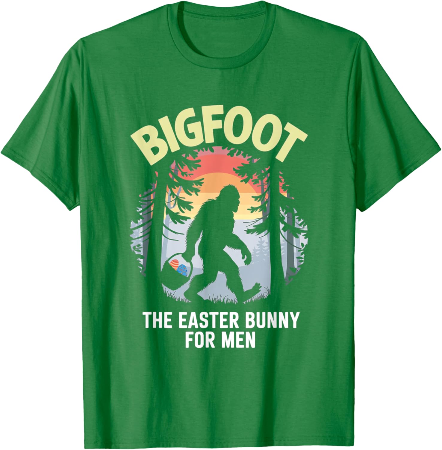 Bigfoot Easter Bunny T-Shirt for Men Fun Apparel Gift Idea - 9