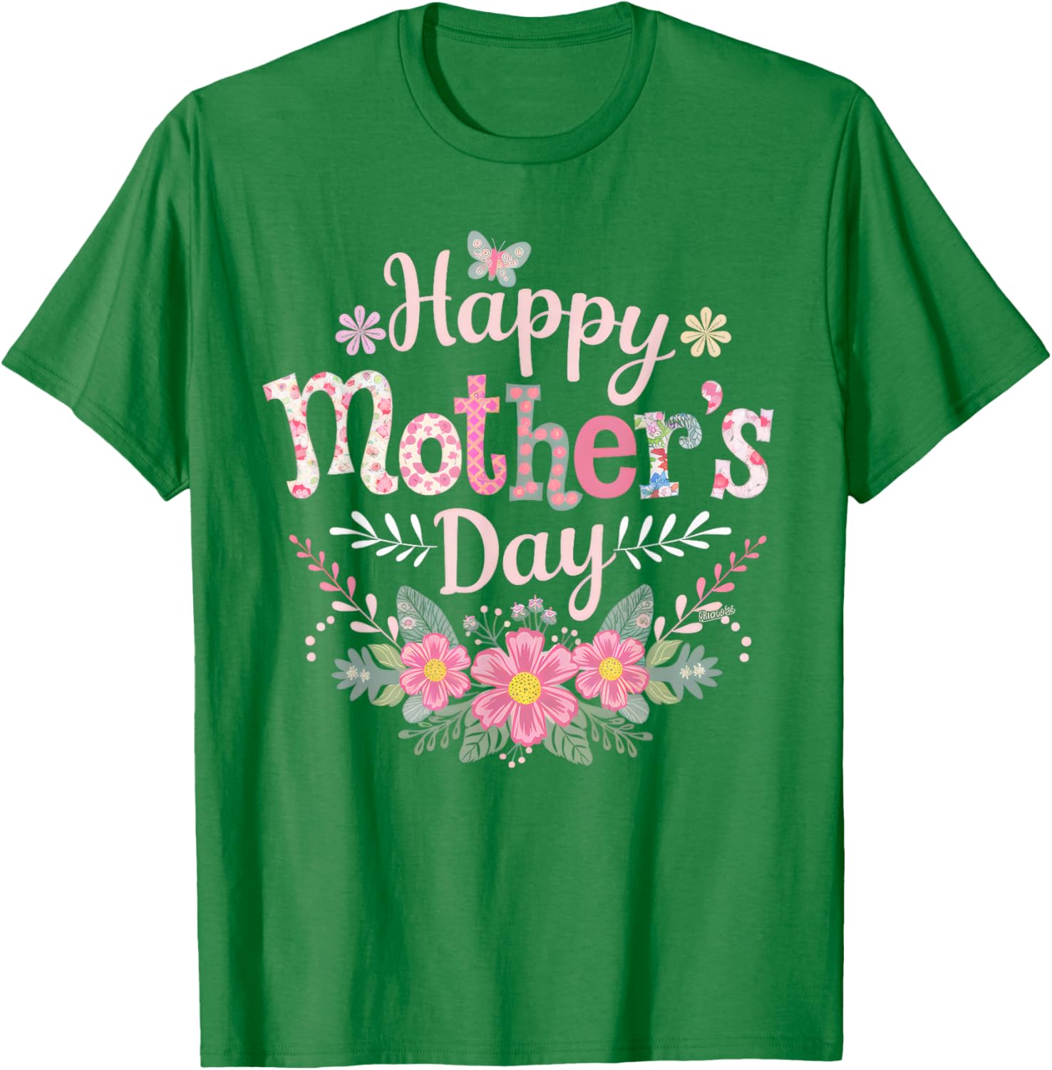 Cute Floral Happy Mother's Day T-Shirt for Moms and Grandmas 2025 - 2