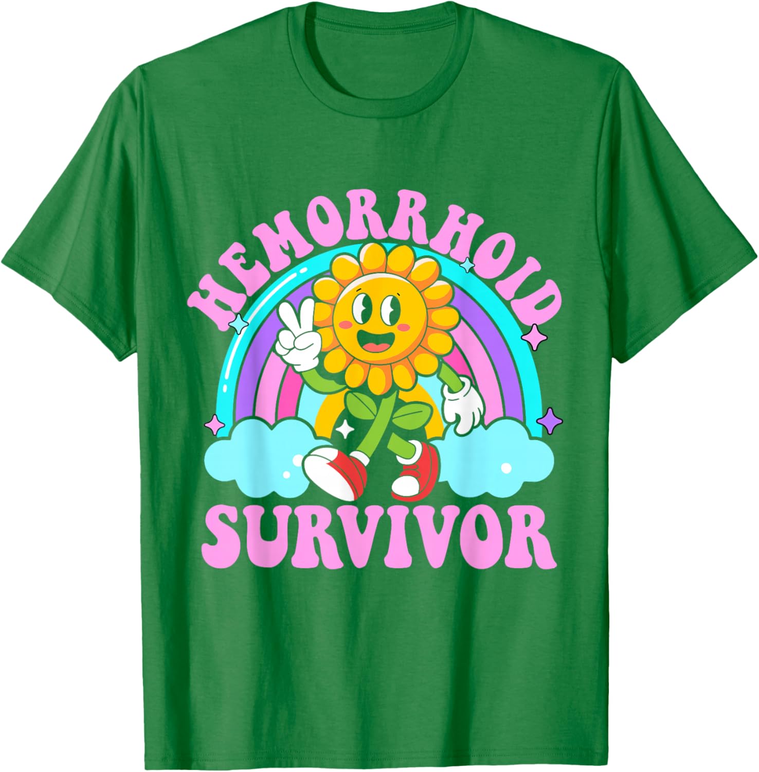 Funny Hemorrhoid Survivor Y2K Meme T-Shirt - Sarcastic Humor Apparel - 6
