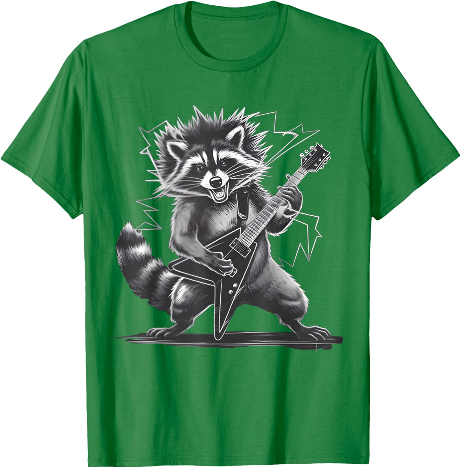 Funny Raccoon Rock and Roll T-Shirt for Men, Women, and Kids - 2