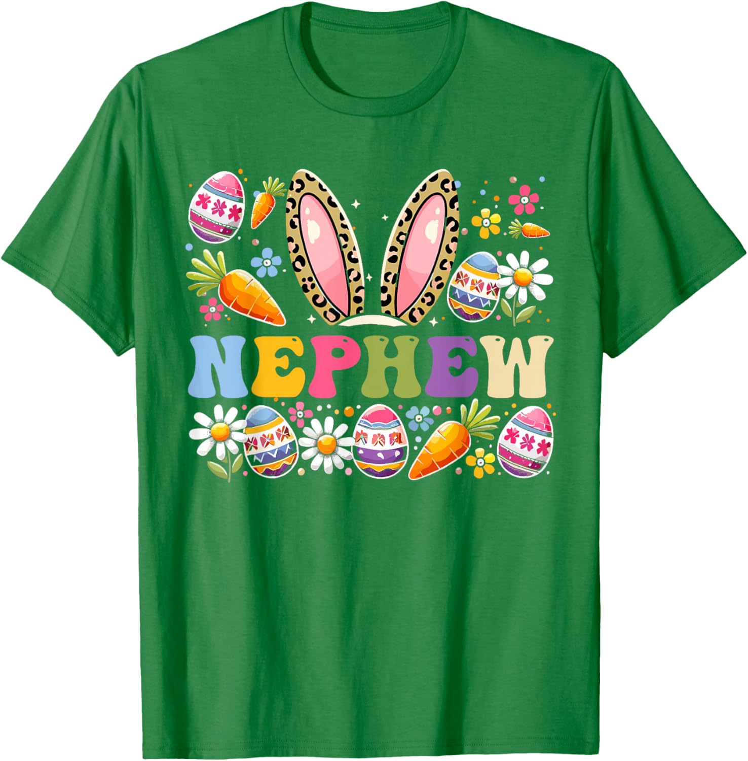Cute Nephew Easter Rabbit Ears T-Shirt Perfect for Easter Celebrations - 1