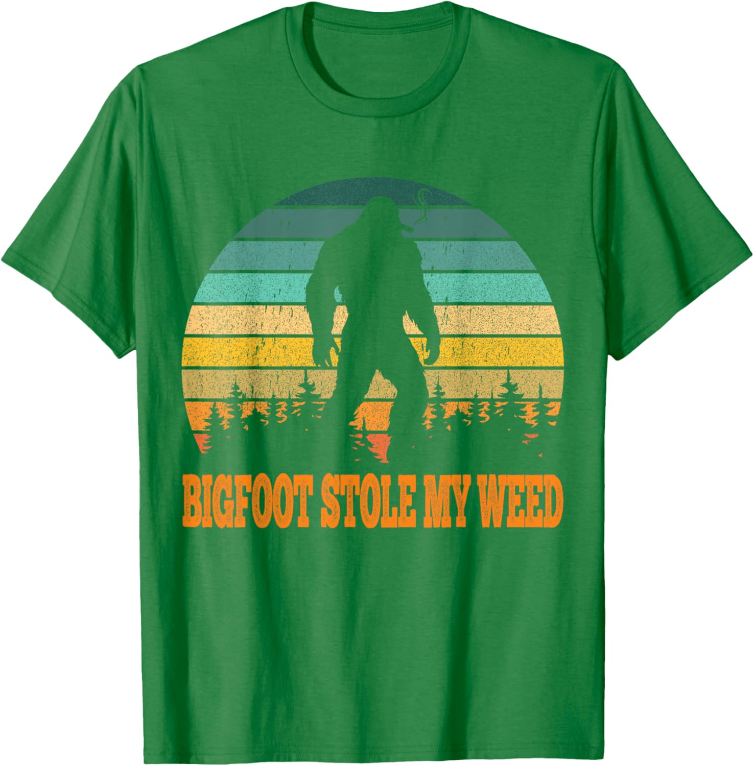 Vintage Bigfoot Stole My Weed Funny T-Shirt for Men - Perfect Gift Idea - 13