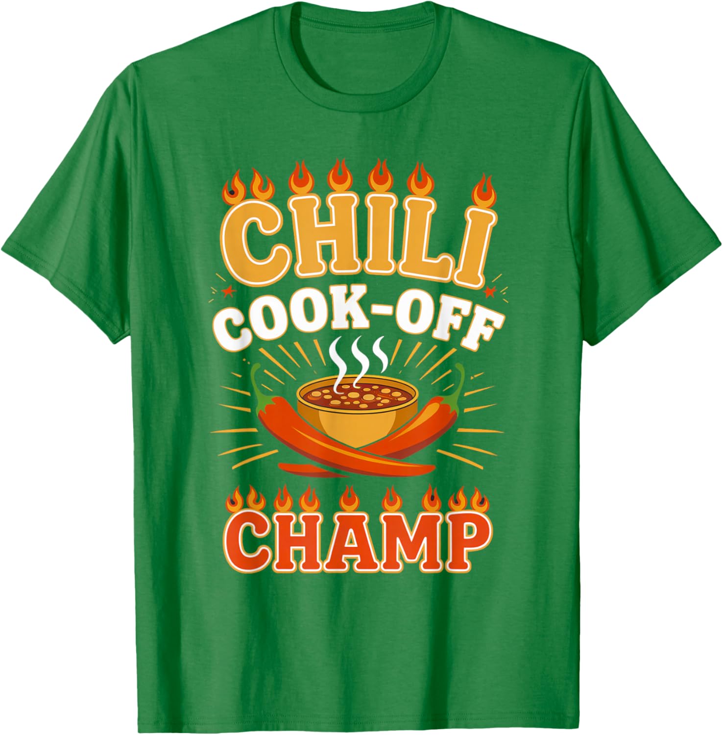 Chili Cook-Off Champion T-Shirt for Spicy Food Contest Lovers - 6