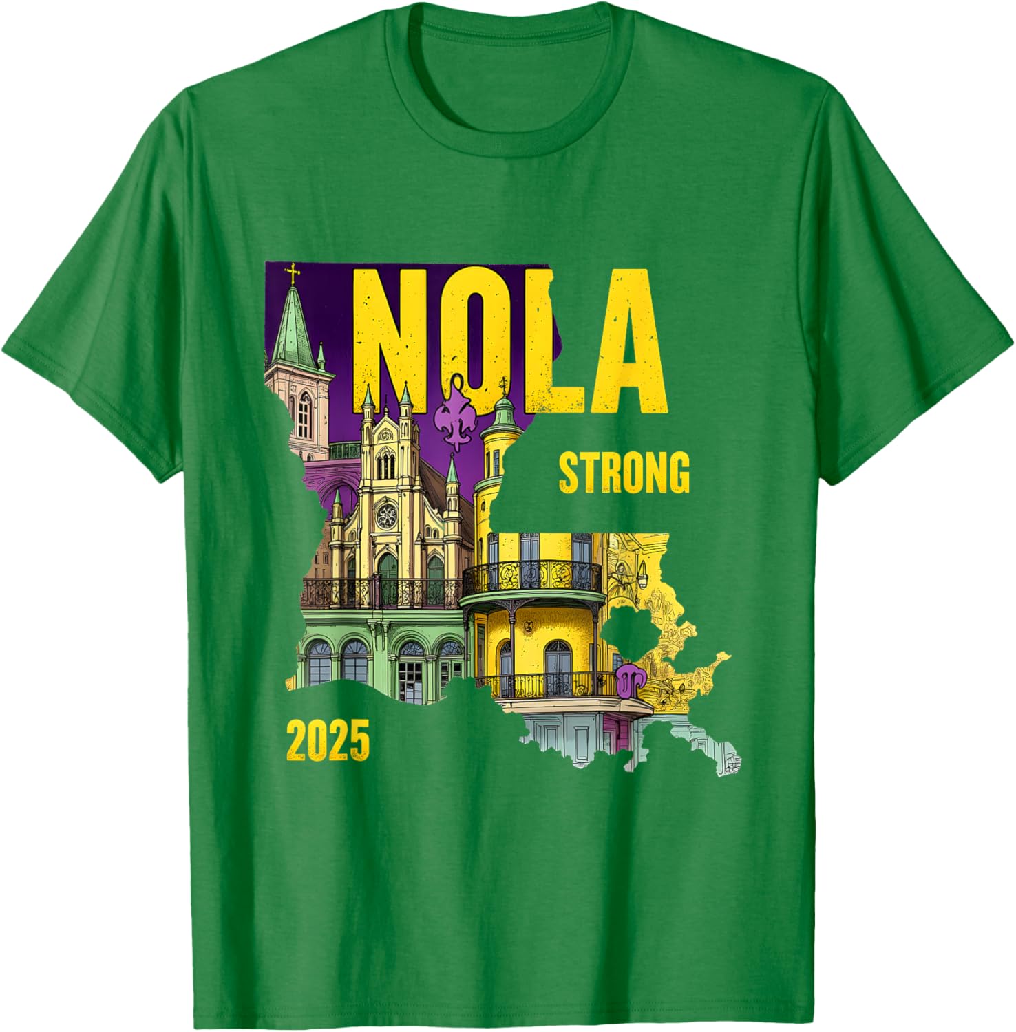 New Orleans Traveling Lovers Costume T-Shirt We Stand NOLA Strong - 3