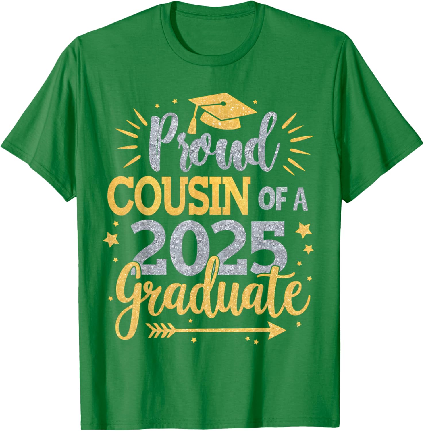 Proud Cousin of Class of 2025 Graduate T-Shirt for Seniors - 18