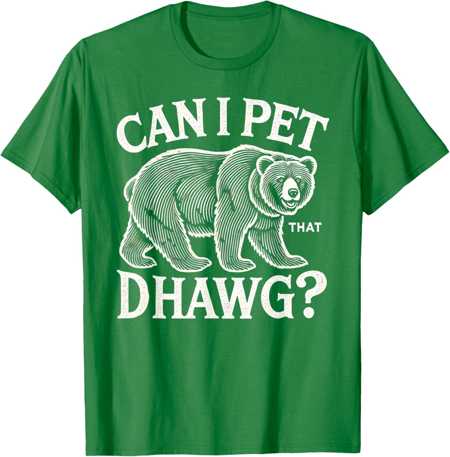 Can I Pet That Dog Bear T-Shirt for Men and Kids - Fun Pet Lover Apparel - 3