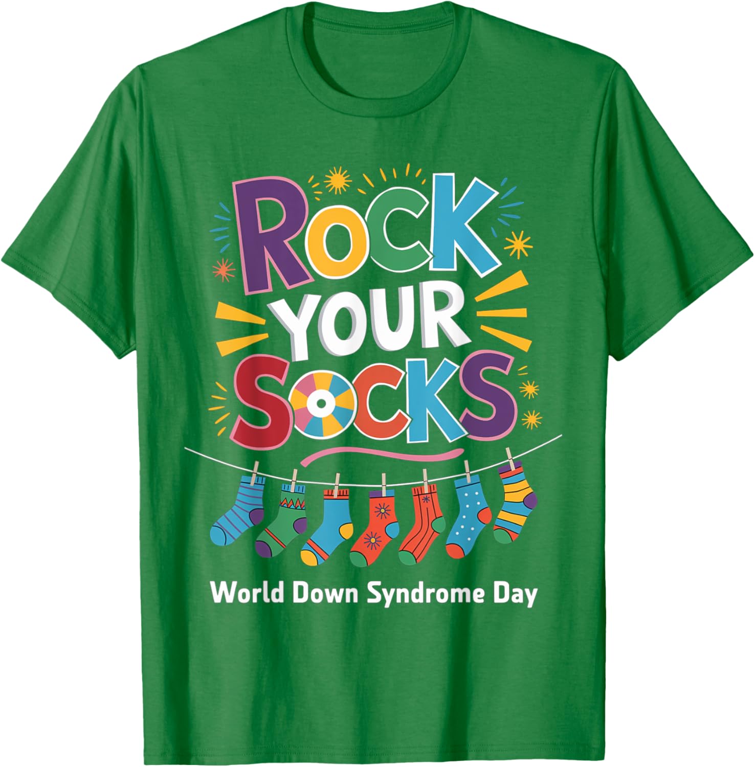 Rock Your Socks Kids T-Shirt for World Down Syndrome Awareness Day - 18