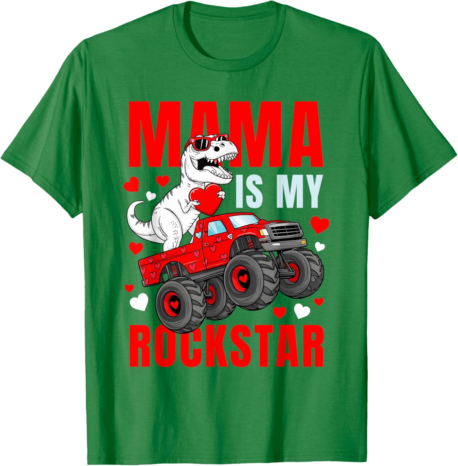 Mama Is My Rockstar Dinosaur T-Shirt Cute Love Mom Apparel - 21