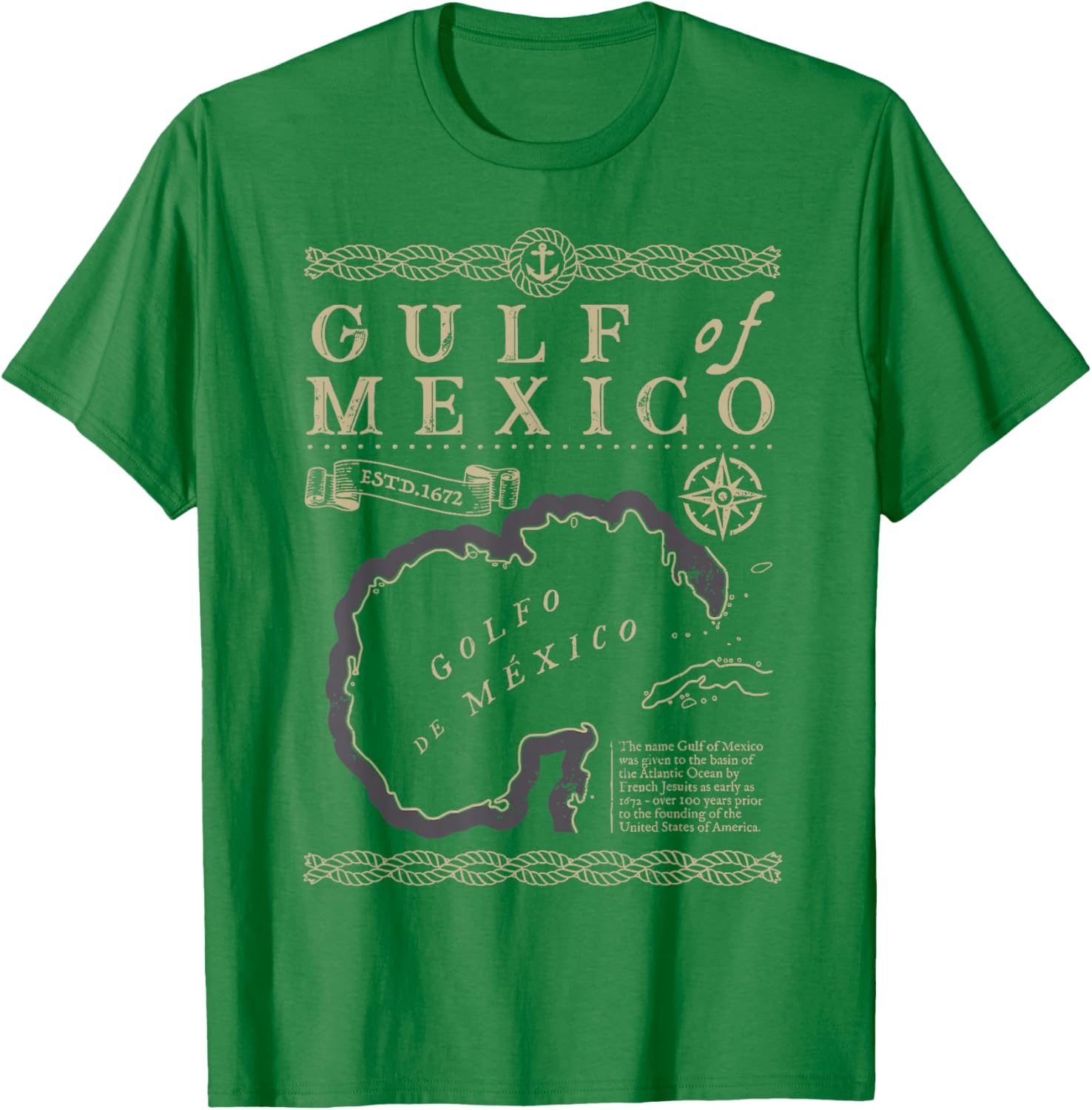Gulf of Mexico Est 1550 Retro Vintage Beach T-Shirt for Relaxed Style - 13