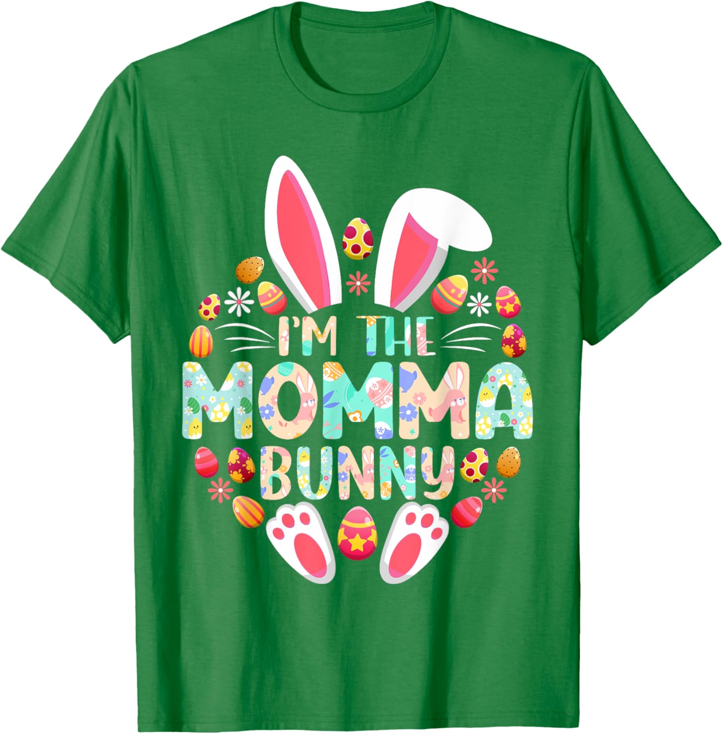 Funny I'm The Momma Bunny Family Matching Easter T-Shirt for Moms - 10