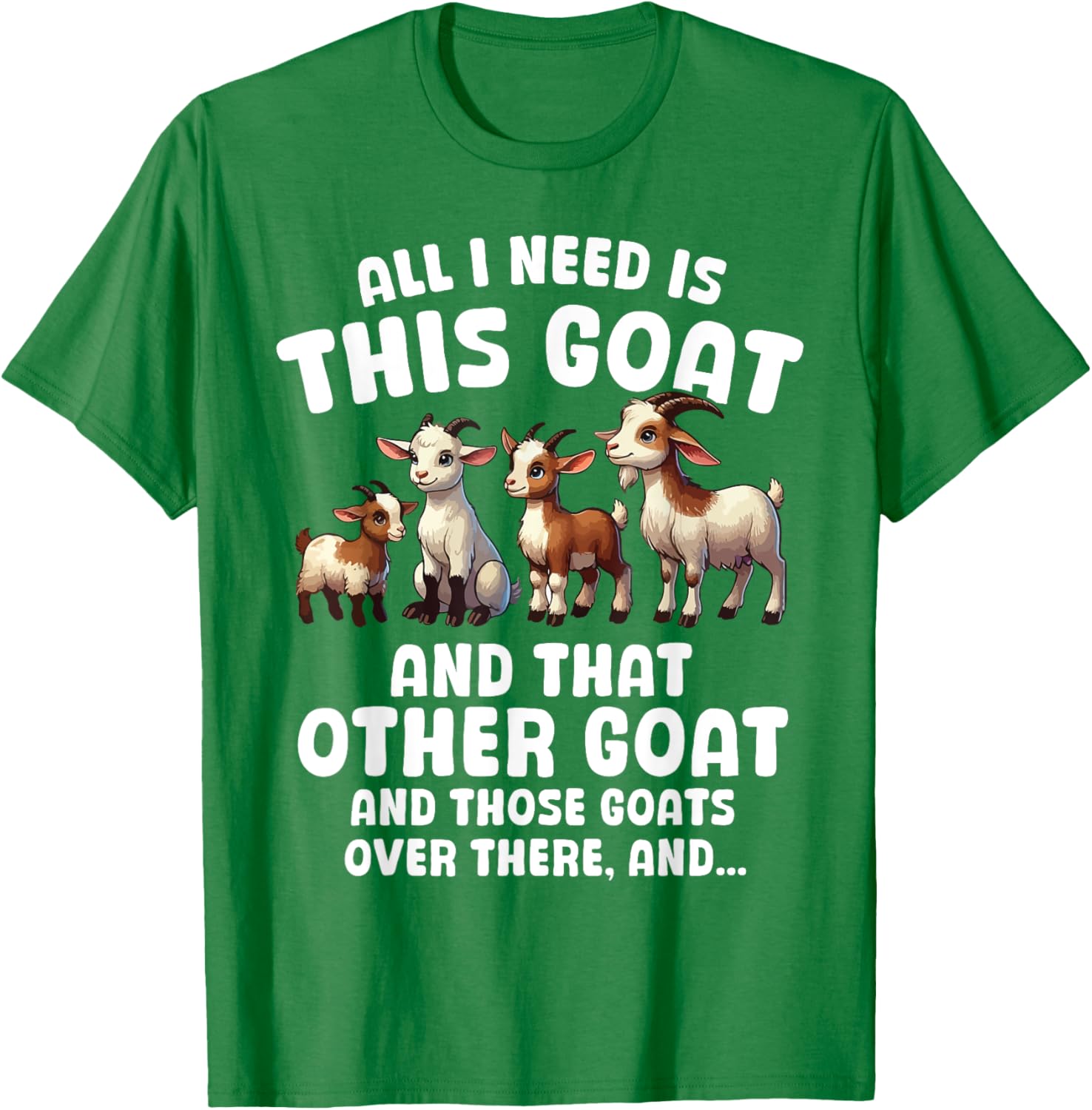 Funny Goat Lover T-Shirt All I Need Is This Cute Farmer Design - 11