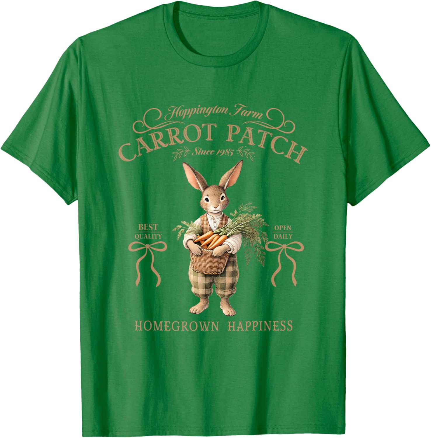 Hoppington Farm Carrot Patch Happy T-Shirt for Garden Lovers - 22