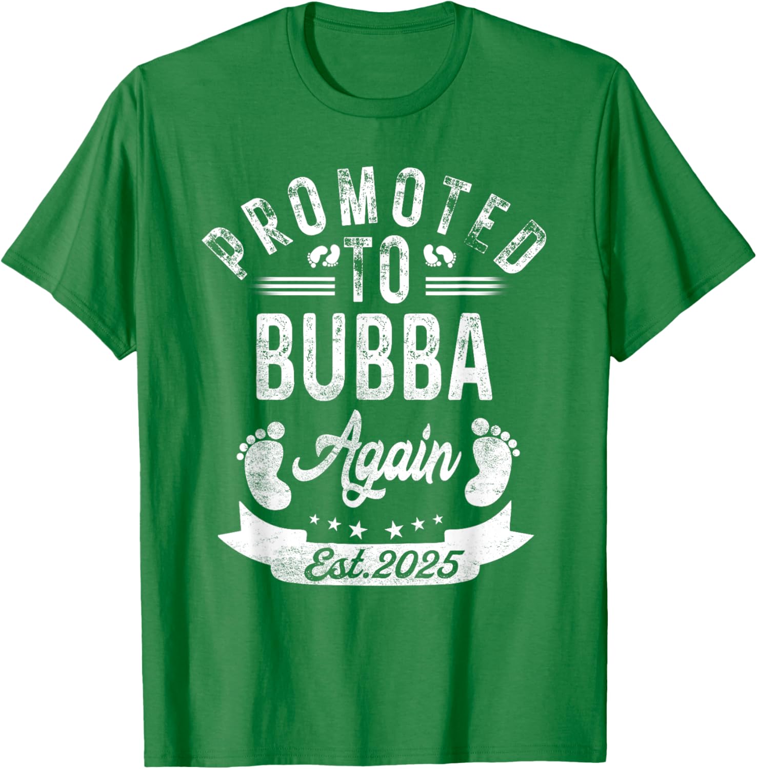 Promoted to Bubba Again EST 2025 Cute Pregnancy Announcement T-Shirt - 18