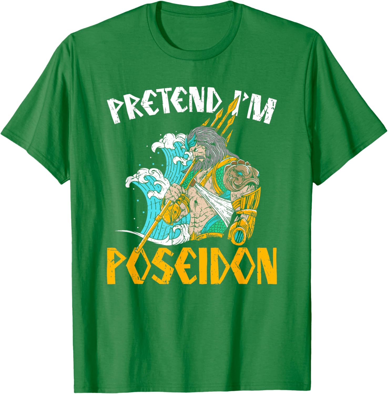 Pretend I'm Poseidon T-Shirt, Ancient Greek Mythology Apparel for Fans - 16
