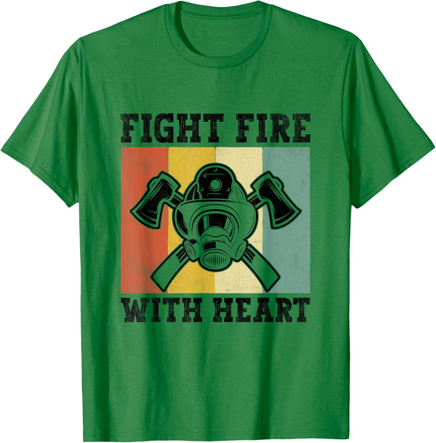 Heartfelt Firefighter T-Shirt Fight Fire with Heart Inspiring Apparel - 16