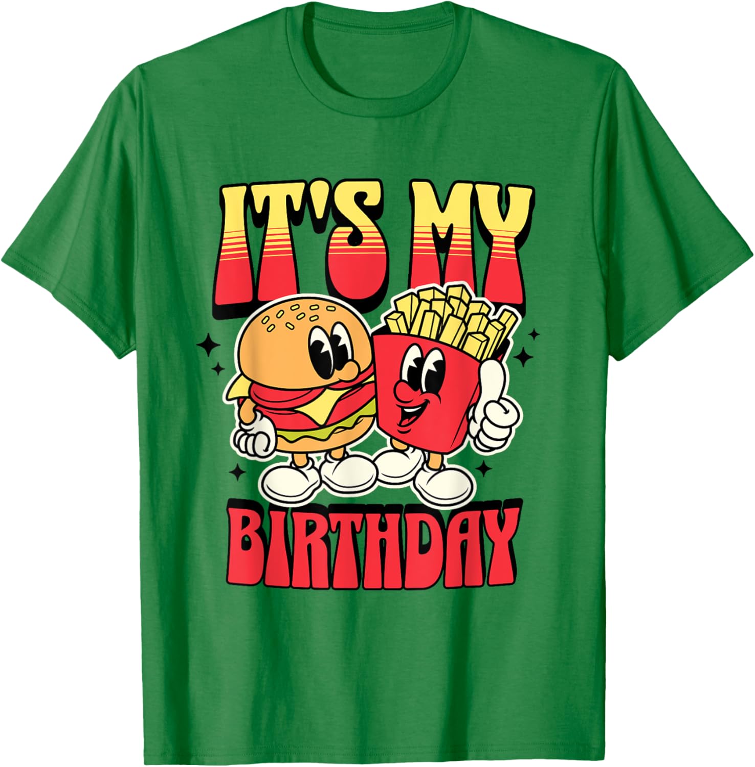 Burger Birthday Party T-Shirt for Fun Burger and Fries Lovers - 14