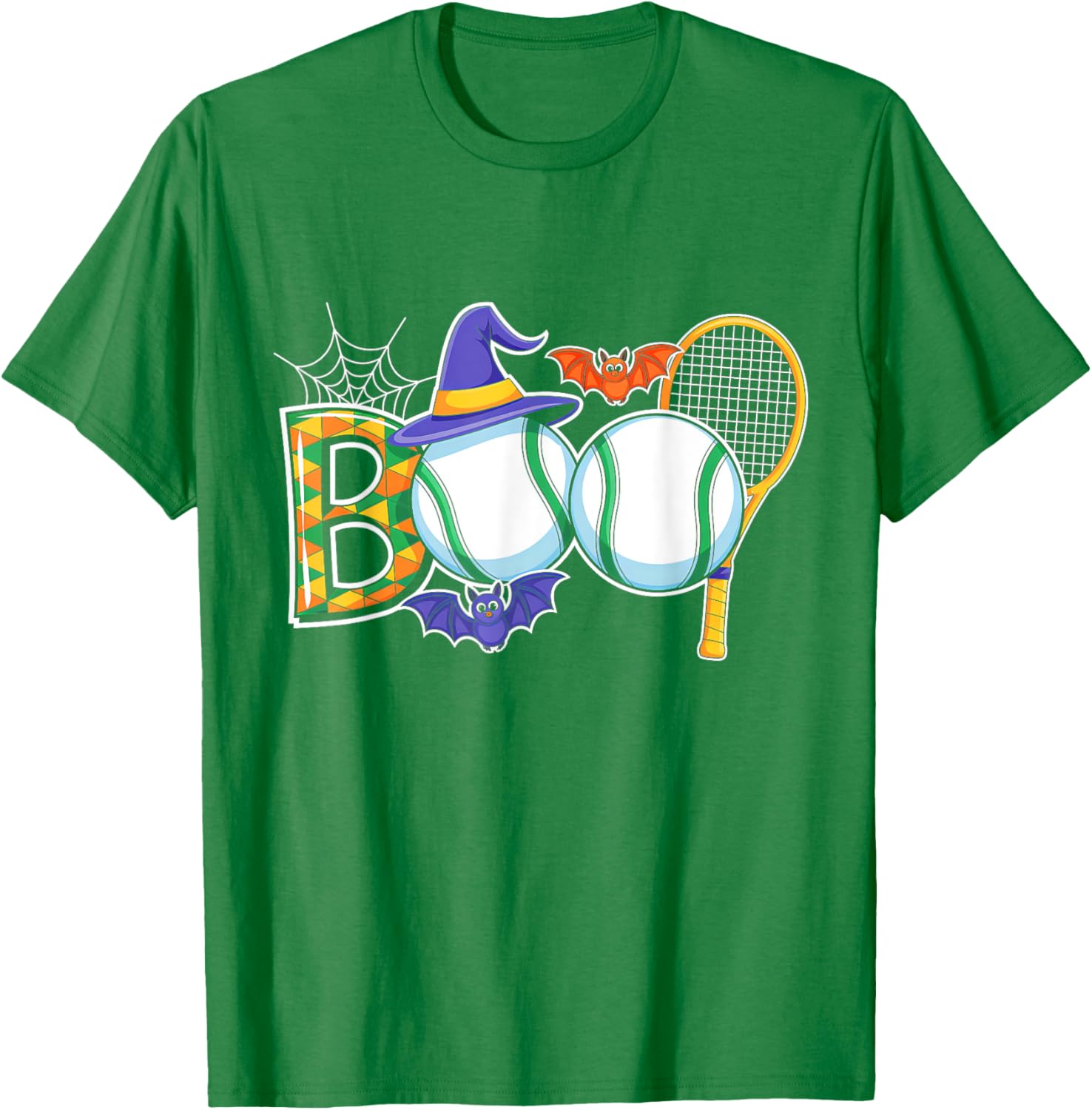 Creepy Pumpkin Tennis Lover T-Shirt for Halloween Fun and Sports Spirit - 18
